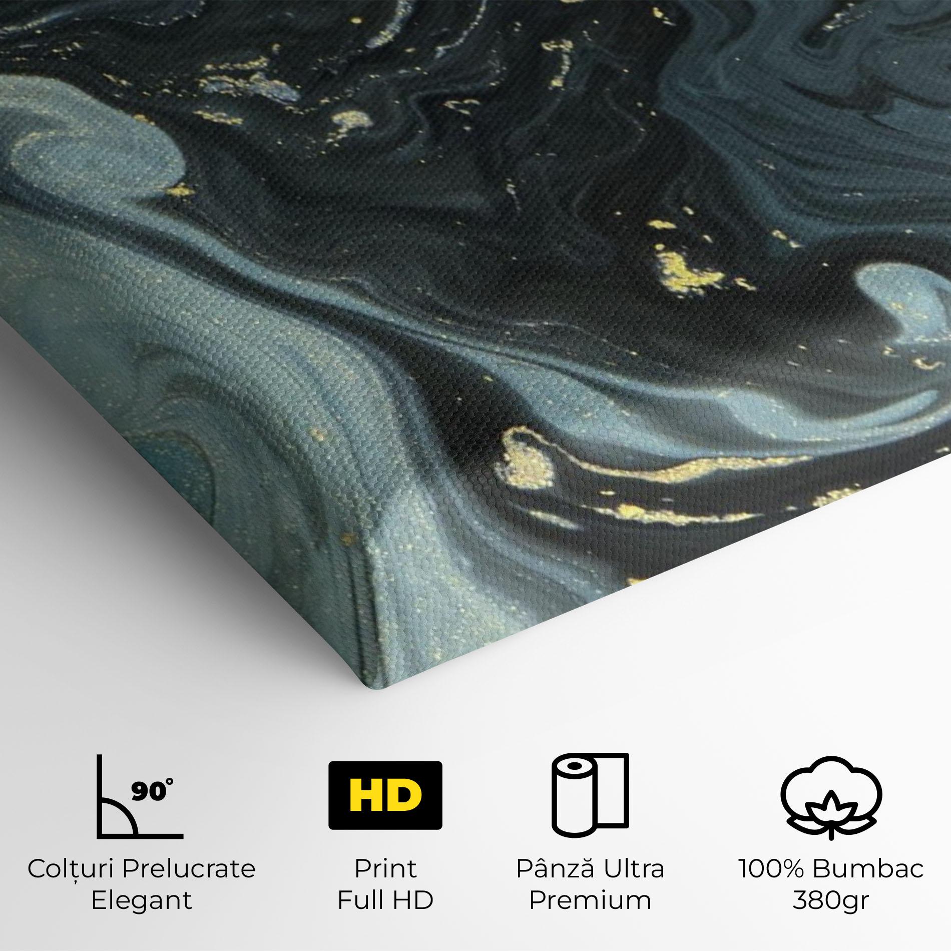 Tablou Canvas Dark Green Painting mockup 4