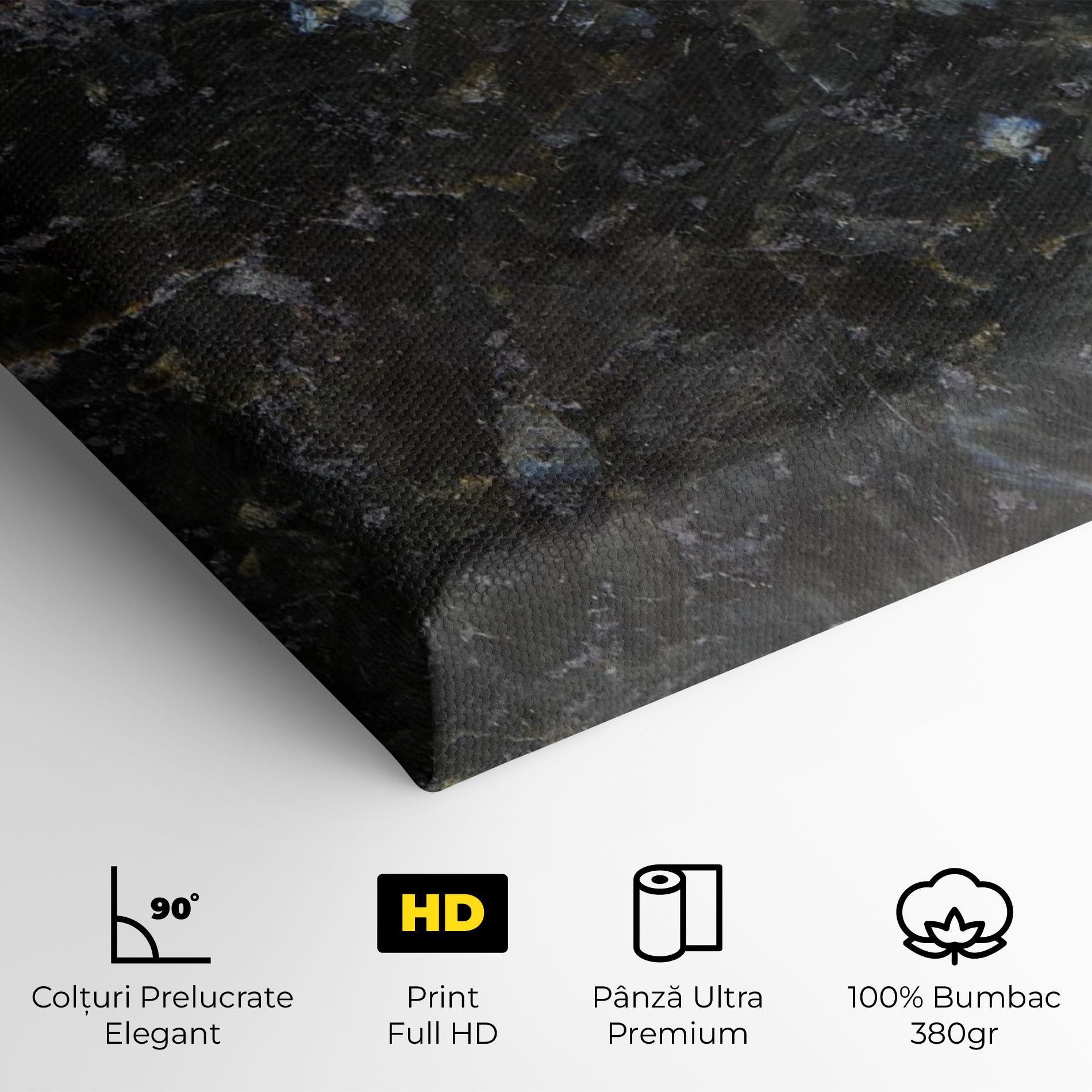 Tablou Canvas Dark Grey Marble mockup 4