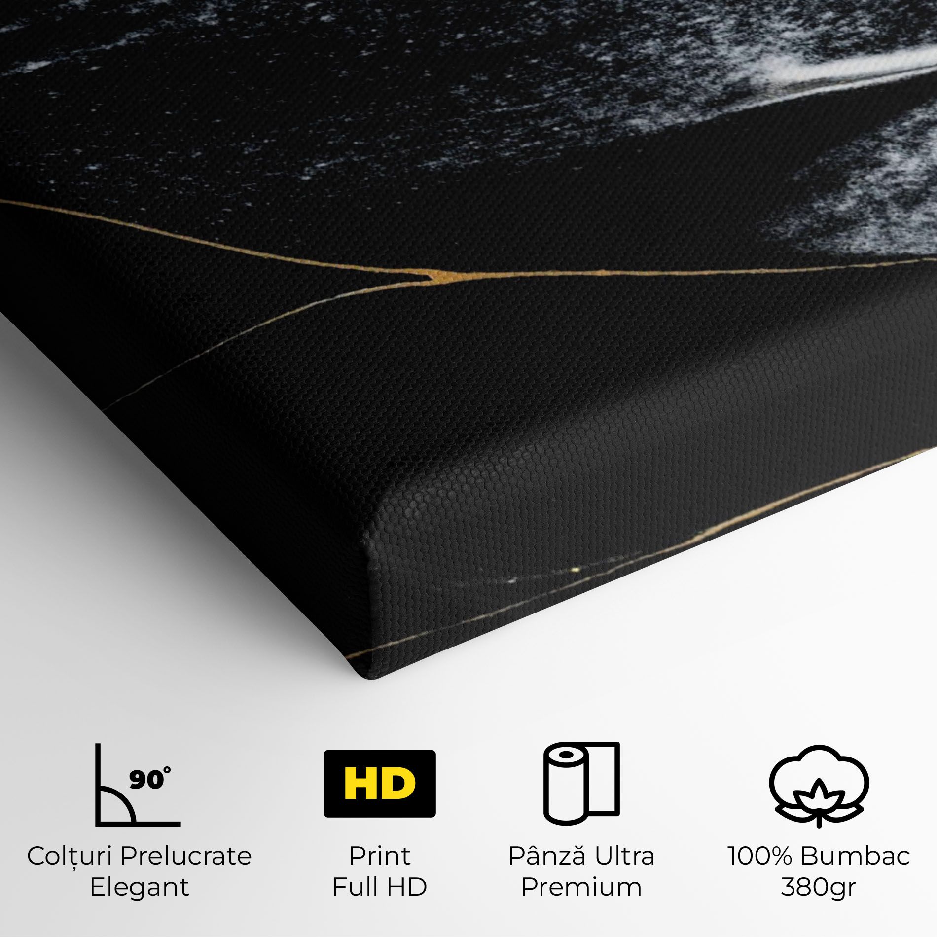 Gold Lines On Black mockup 4