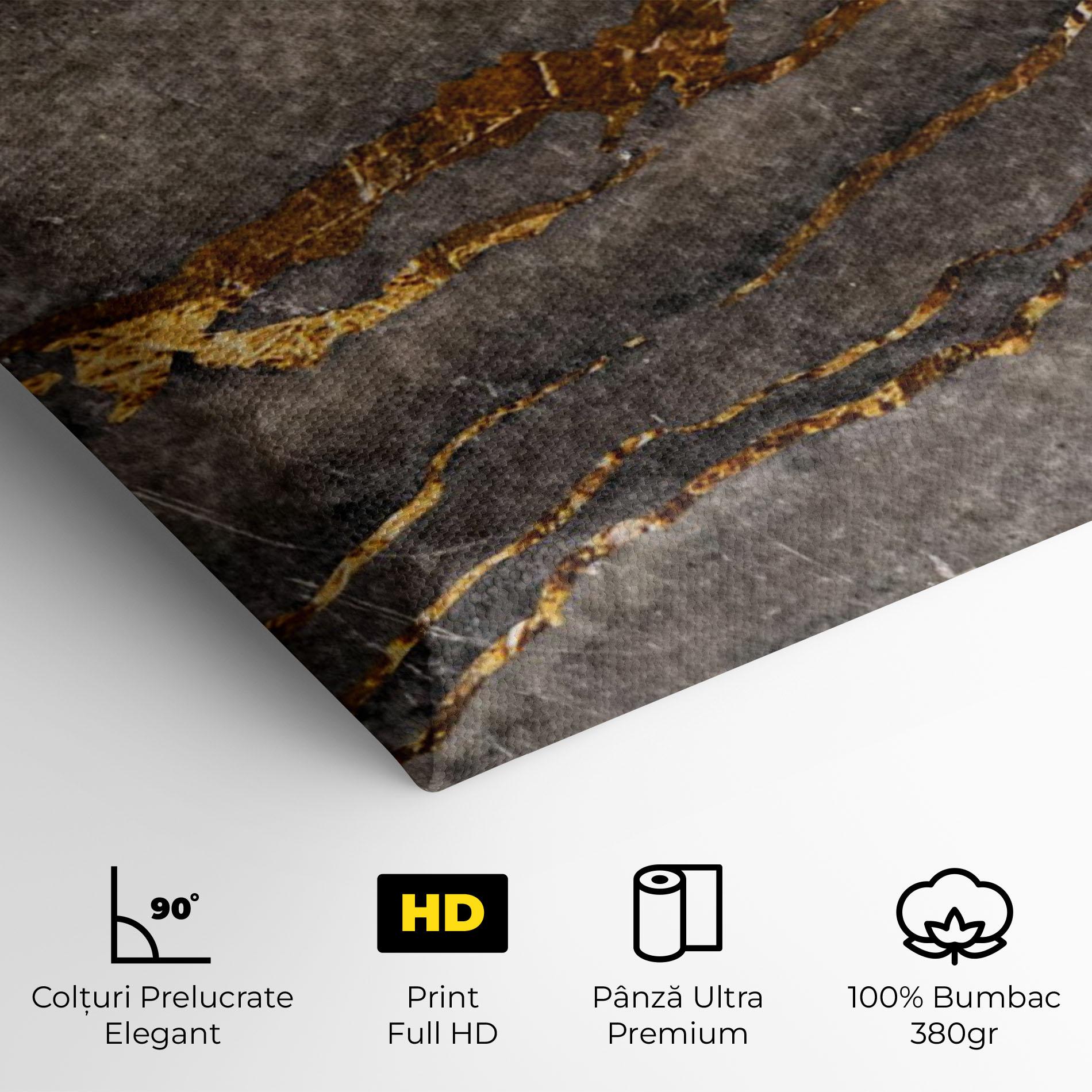 Tablou Canvas Gold Paper Marble mockup 4