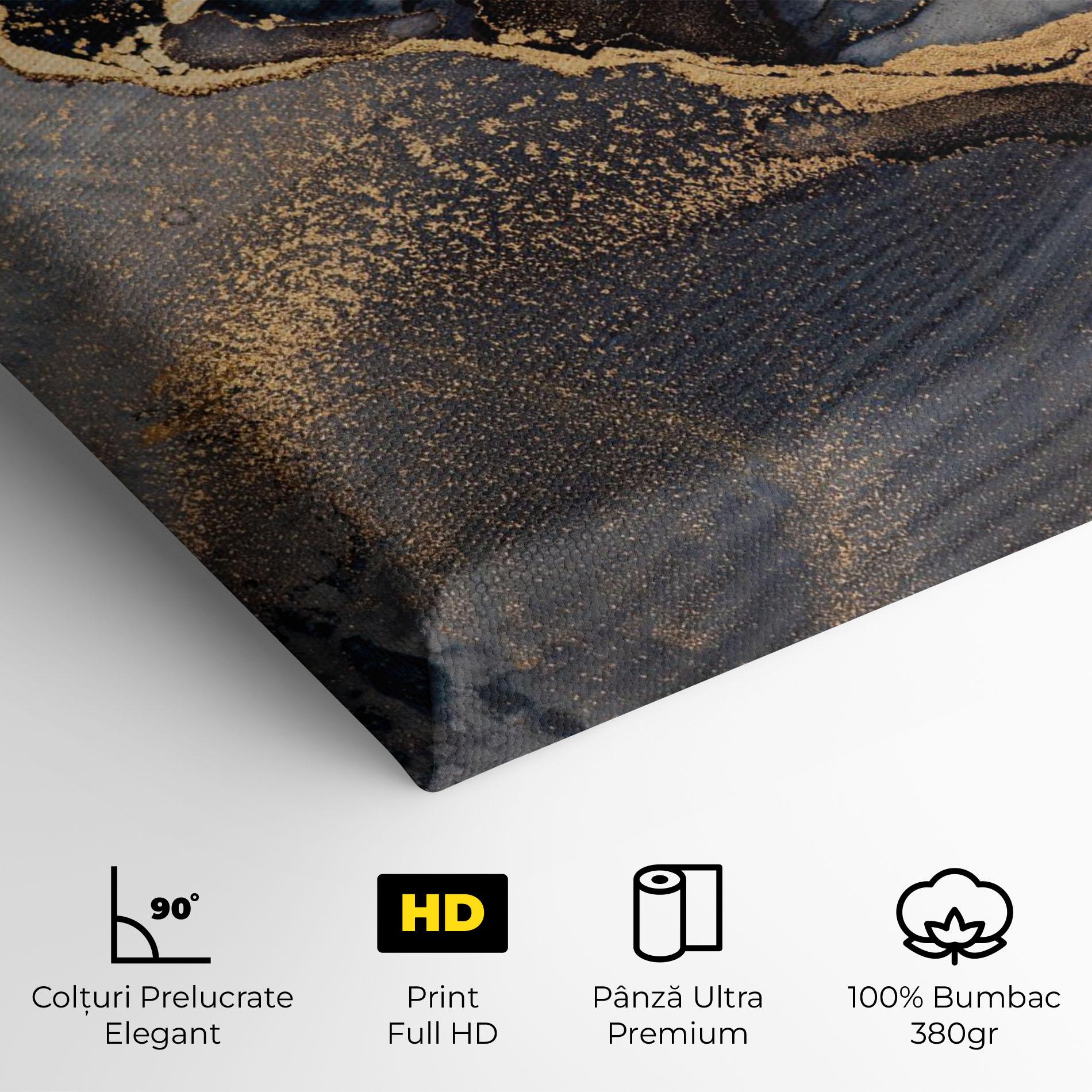 Tablou Canvas Golden Abstract Marble mockup 4