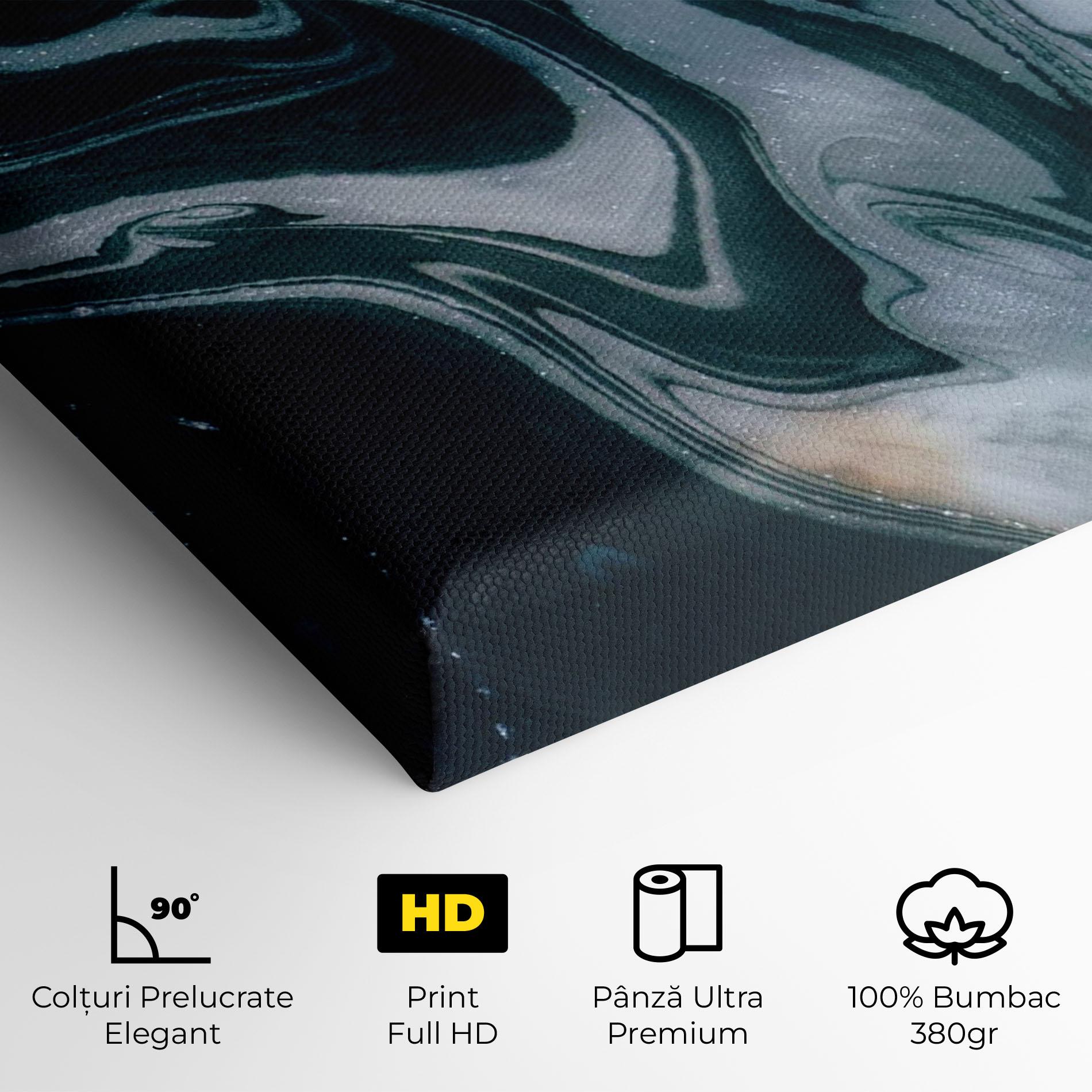 Tablou Canvas Ocean Dark Blue mockup 4