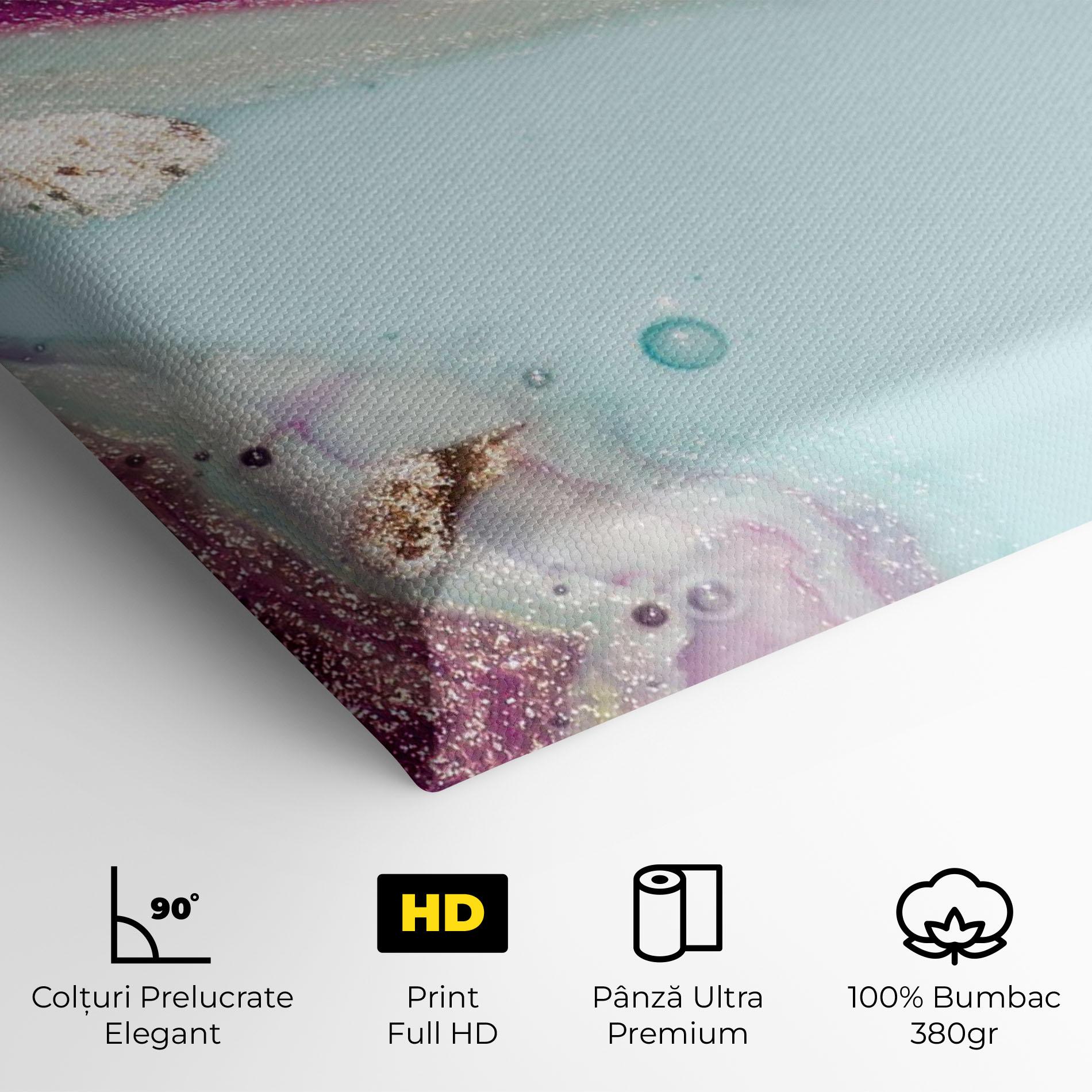 Tablou Canvas Pink Marble Shades mockup 4