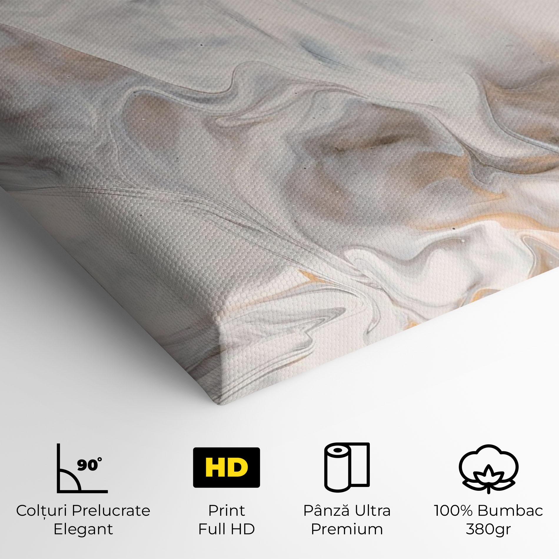 Tablou Canvas White Gold Abstract mockup 4