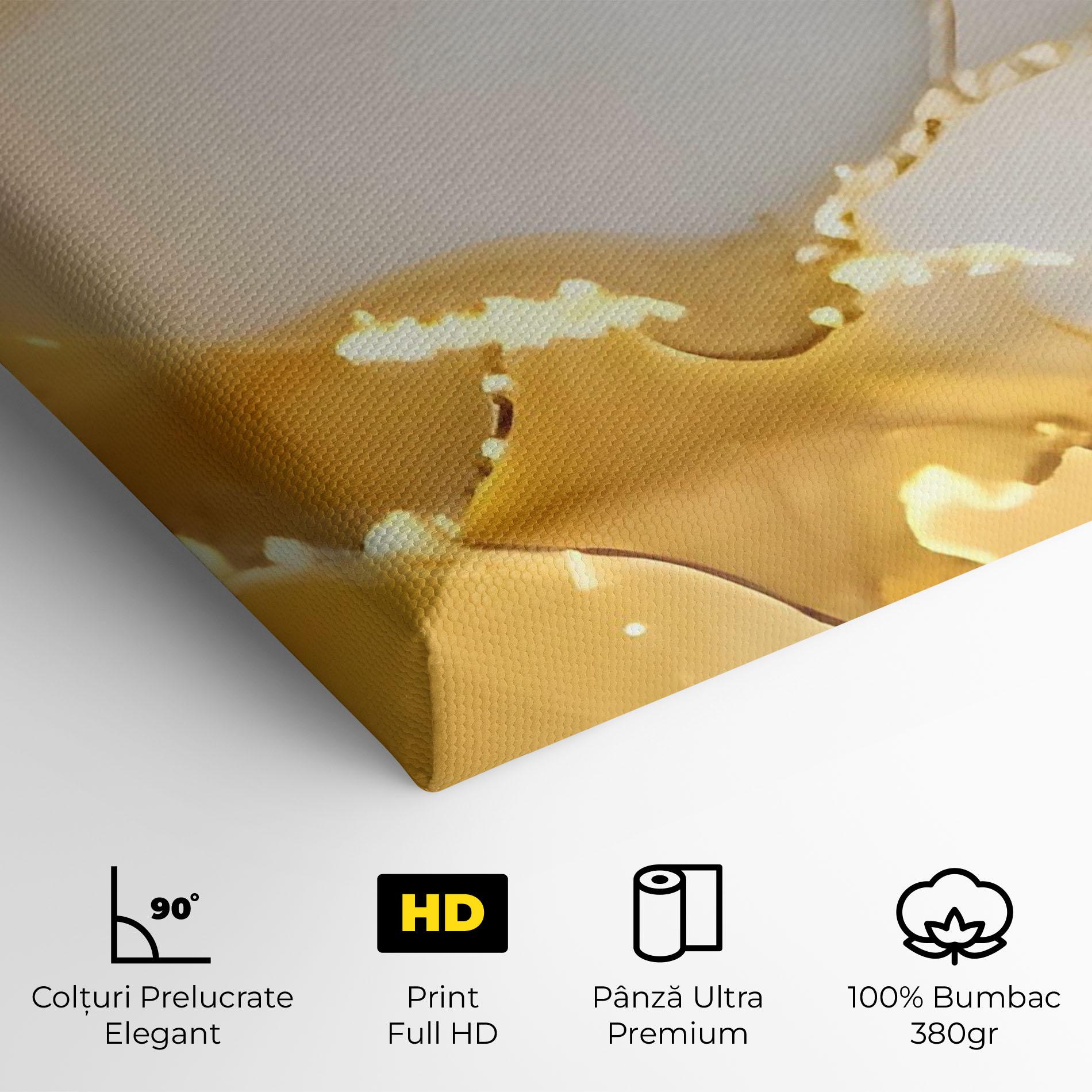 Tablou Canvas Yellow Grey Marble mockup 4