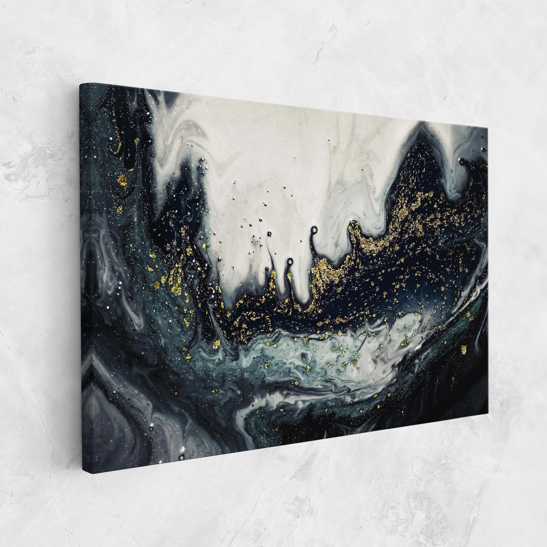 Tablou Canvas Abstract Black mockup 1