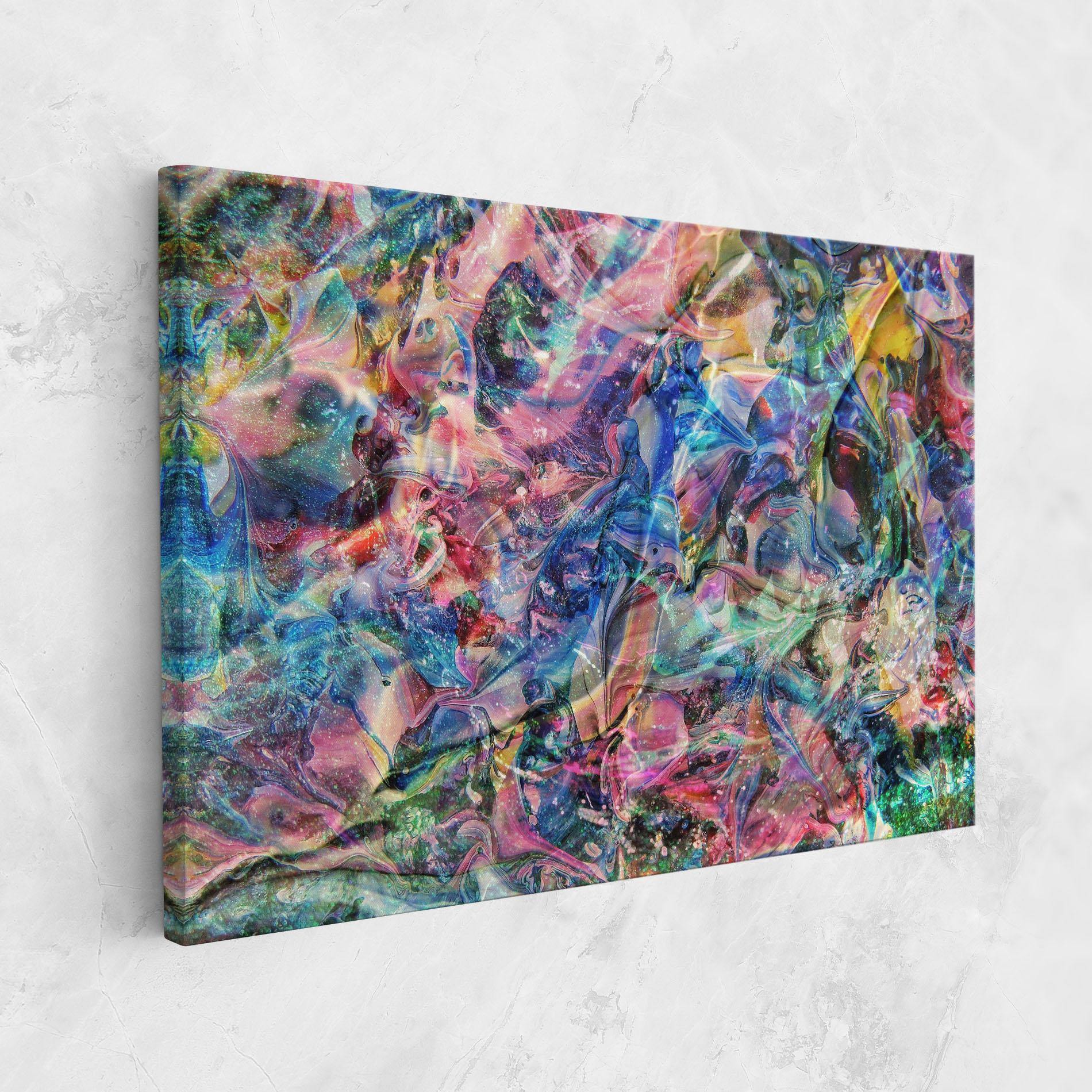 Tablou Canvas Abstract Colourful Glass mockup 1