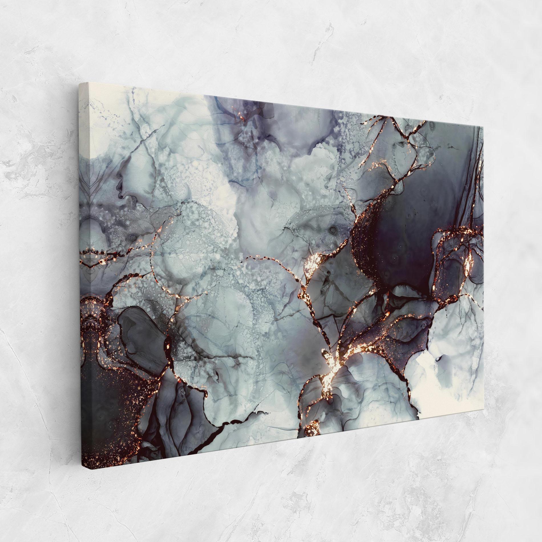 Tablou Canvas Abstract Gold Path mockup 1