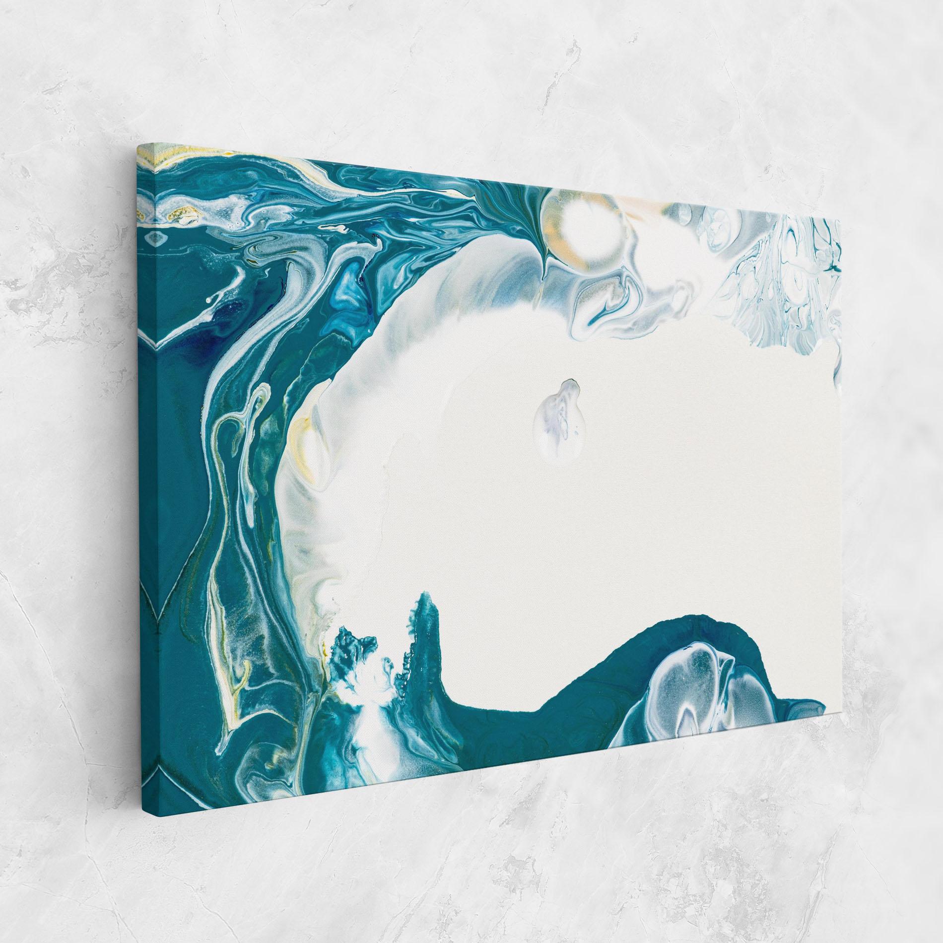 Tablou Canvas Beautiful Blue Paiting mockup 1