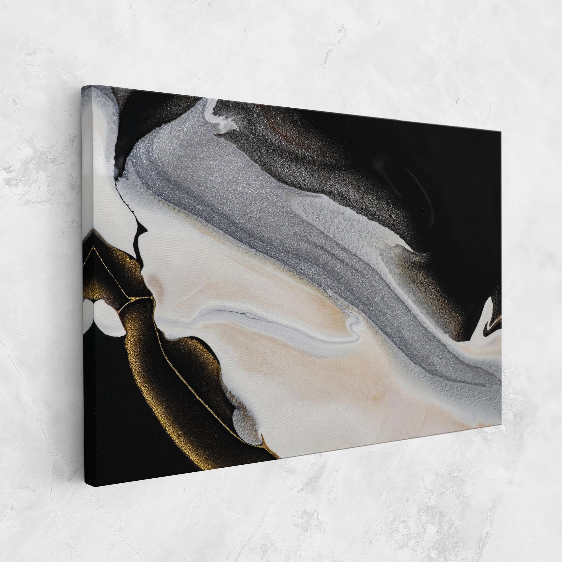 Tablou Canvas Black Light Grey mockup 1