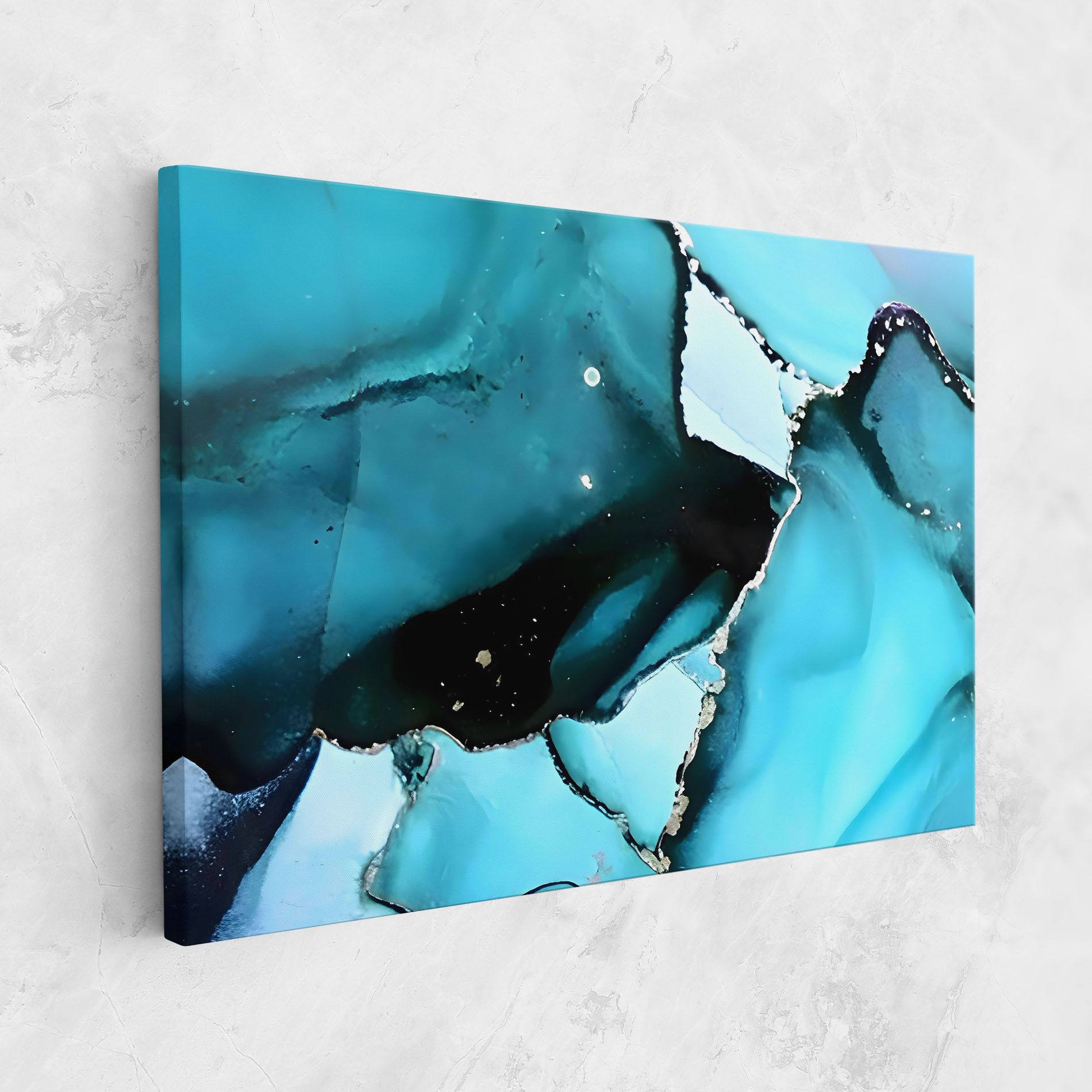 Blue Paint Marble mockup 1