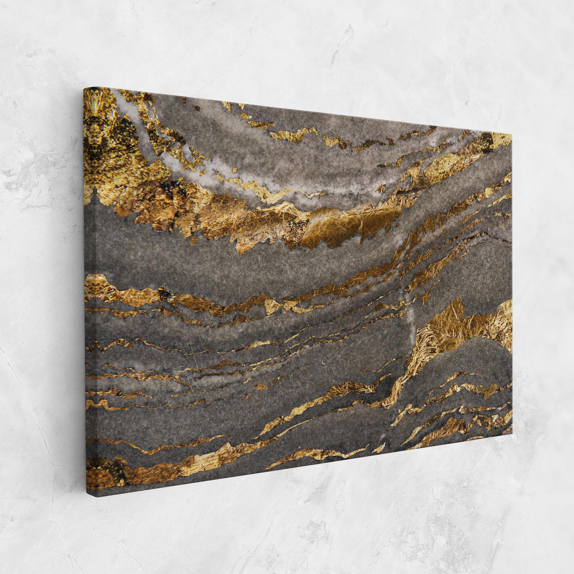 Tablou Canvas Dark Colden Grey mockup 1