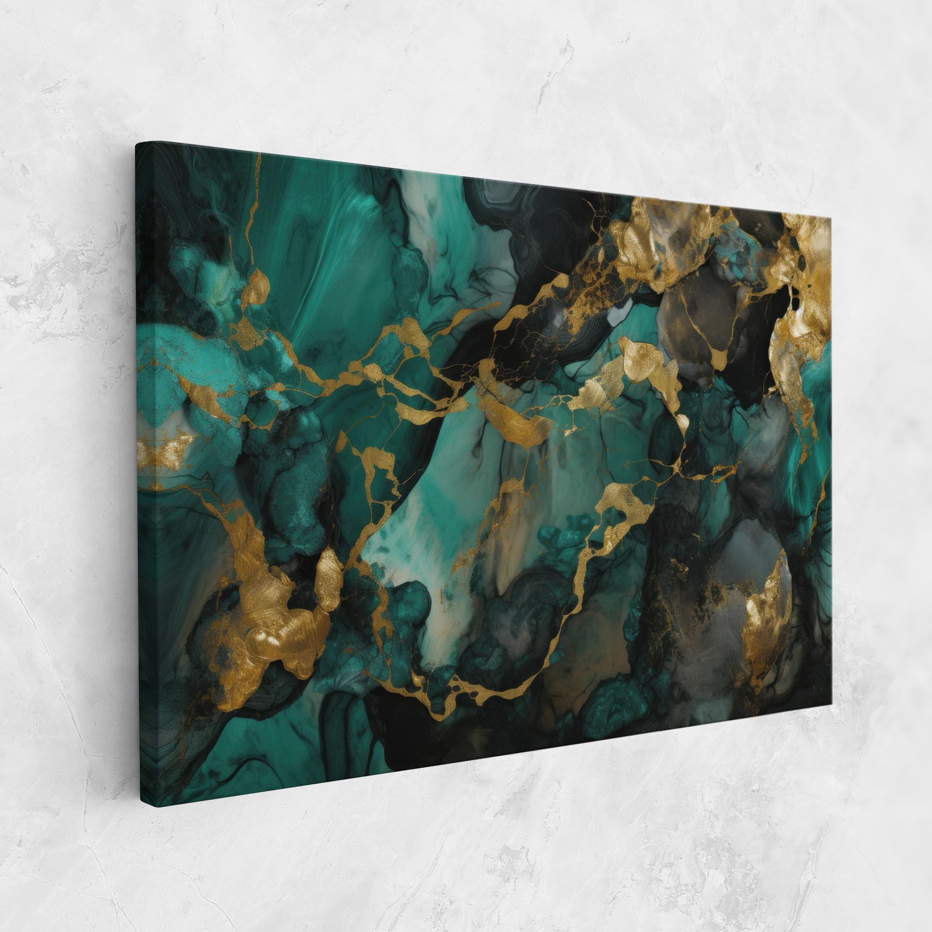 Dark Green Golden Marble mockup 1