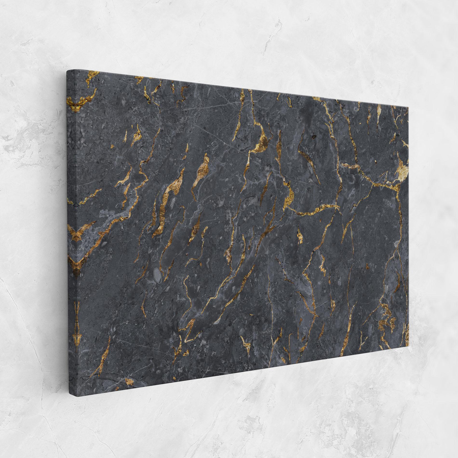Tablou Canvas Gold Grey Marble mockup 1