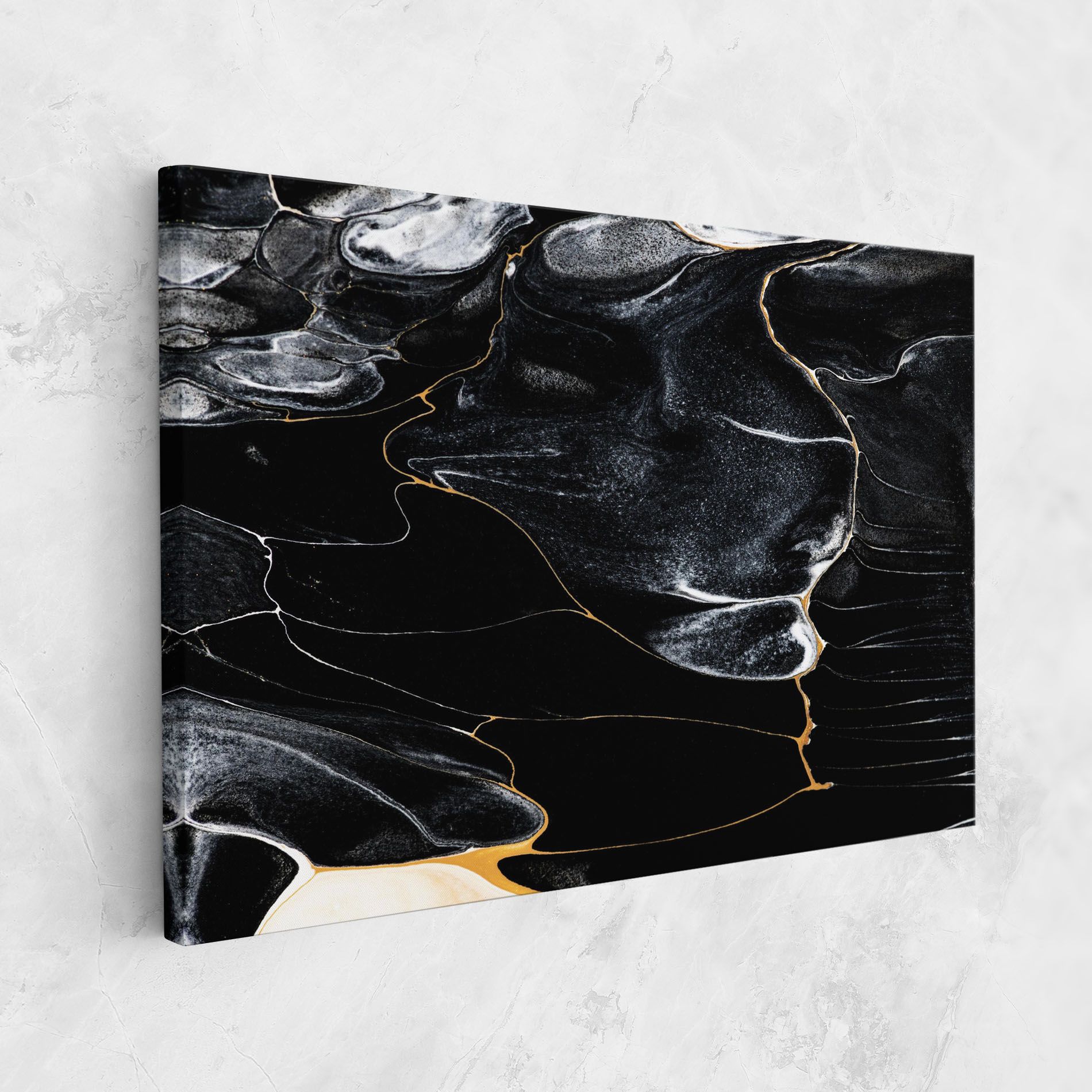 Gold Lines On Black mockup 1