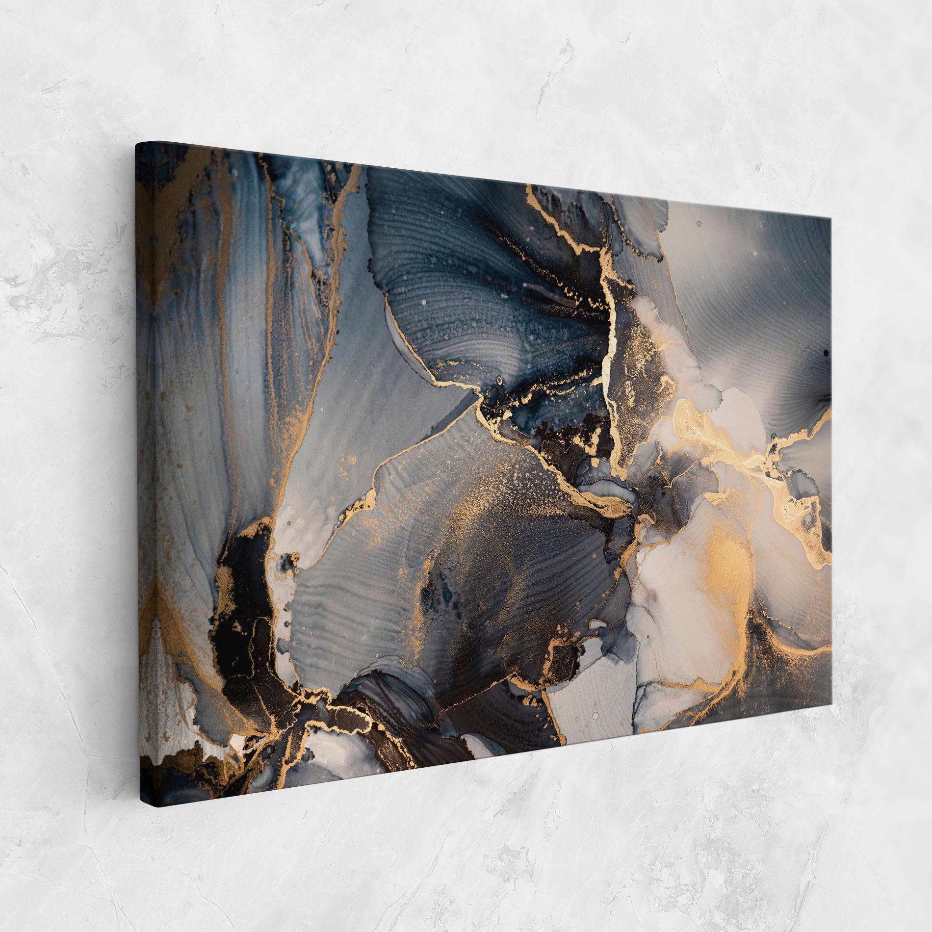 Tablou Canvas Golden Abstract Marble mockup 1