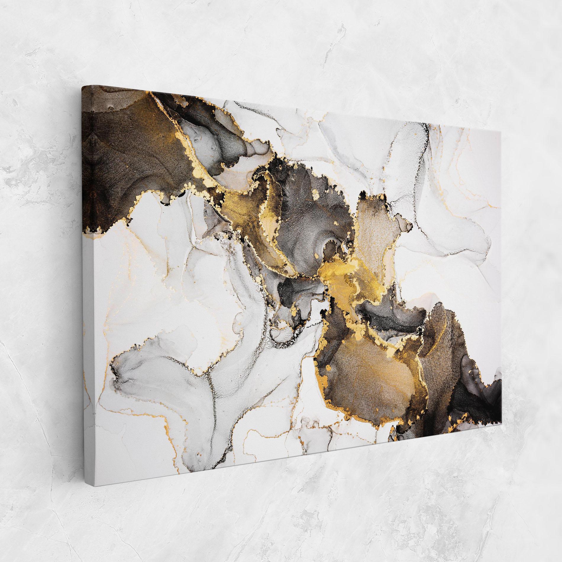 Tablou Canvas Golden Marble Shades mockup 1