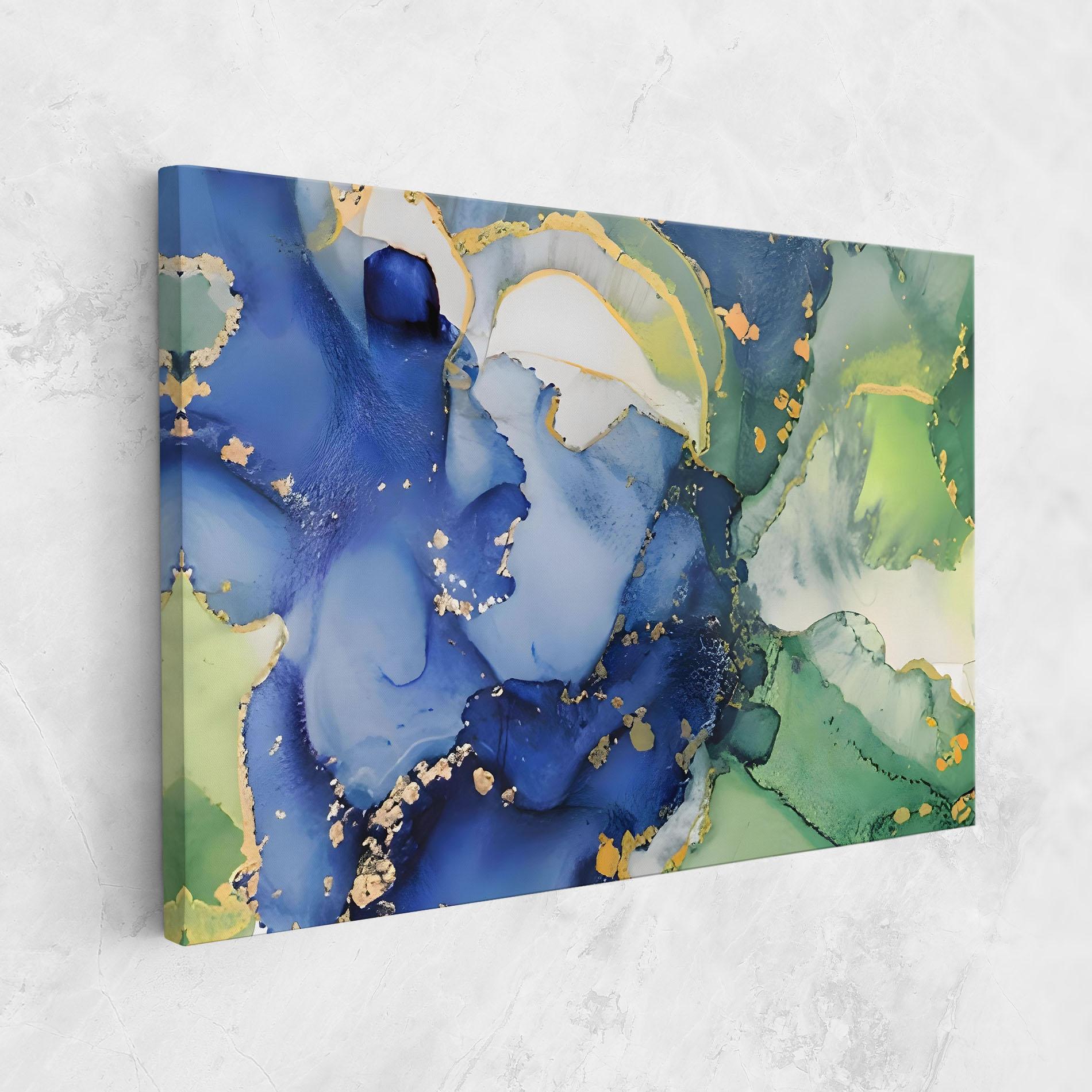 Tablou Canvas Green Paint Marble mockup 1