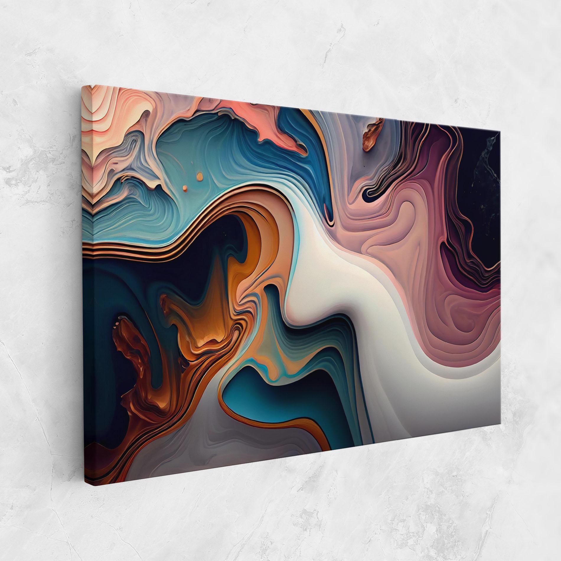 Tablou Canvas Mixed Colors Marble mockup 1