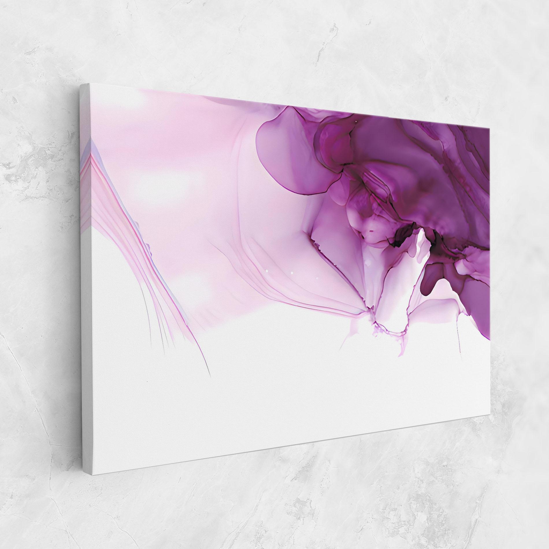 Tablou Canvas Purple Ink Marble mockup 1