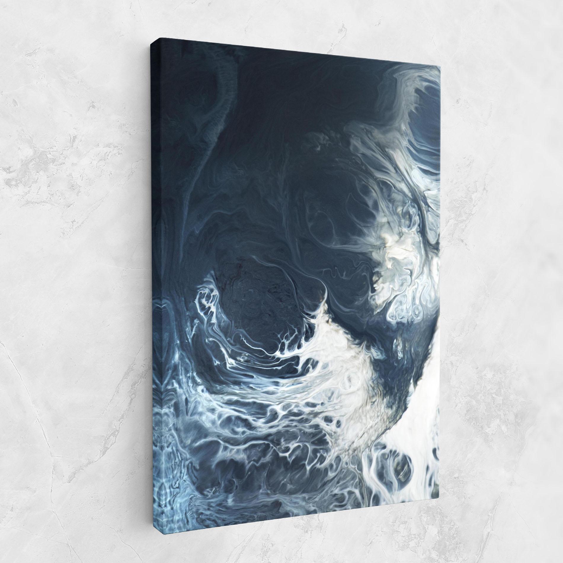 Tablou Canvas Dark Blue Wave mockup 1