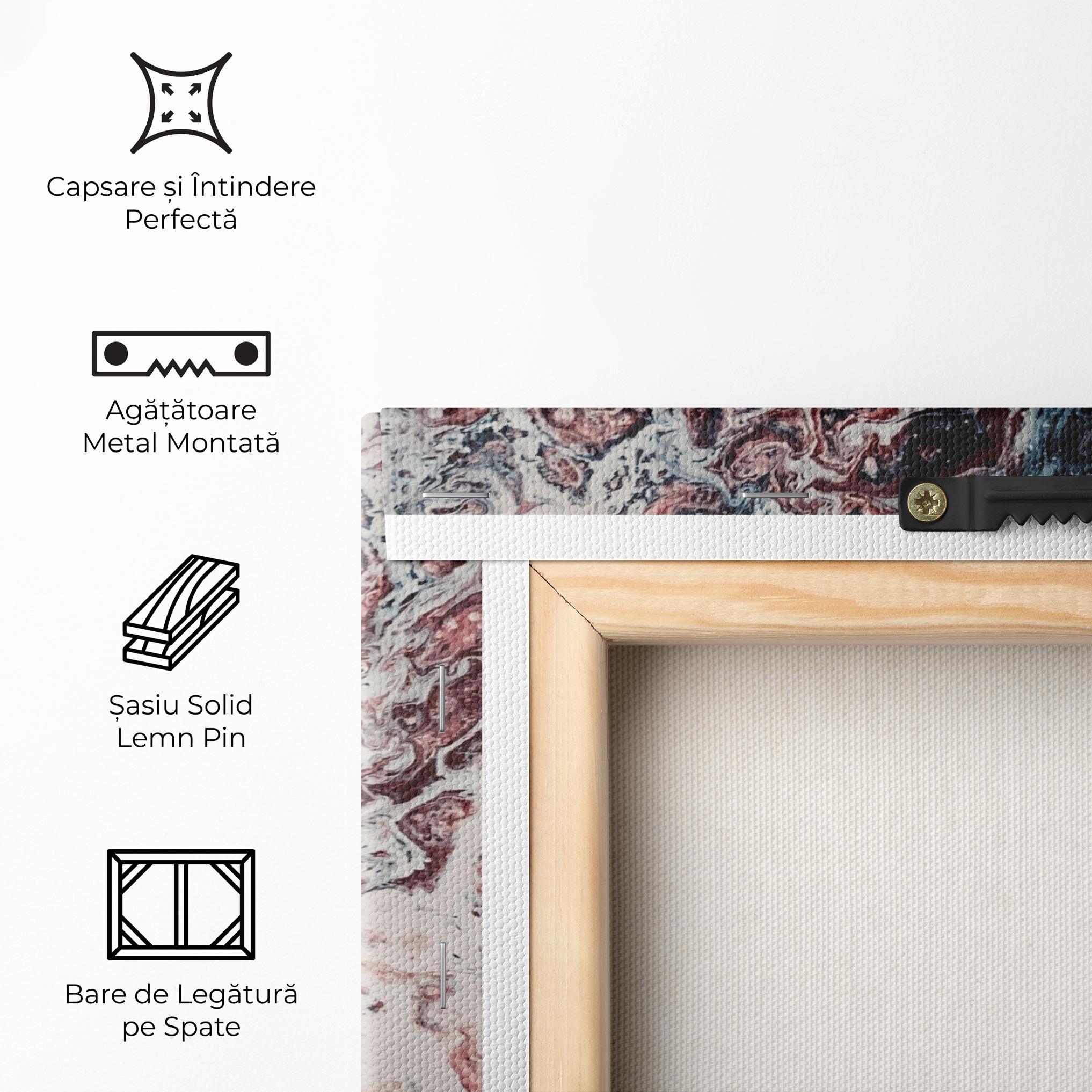 Tablou Canvas Abstract Dark Red mockup 5