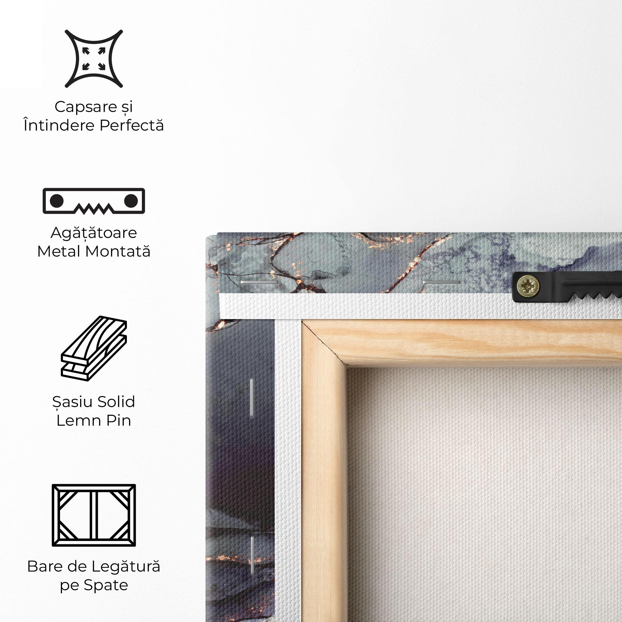 Tablou Canvas Abstract Gold Path mockup 5