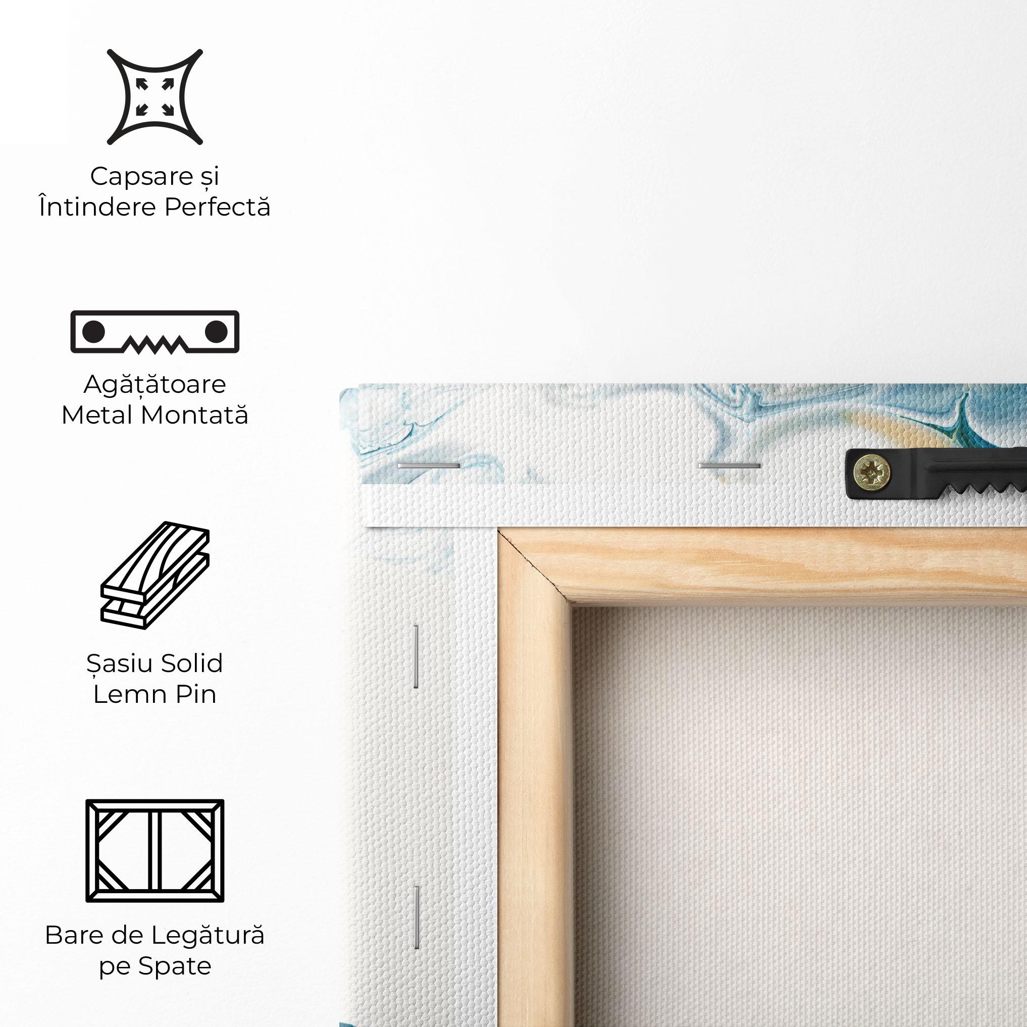 Tablou Canvas Beautiful Blue Paiting mockup 5