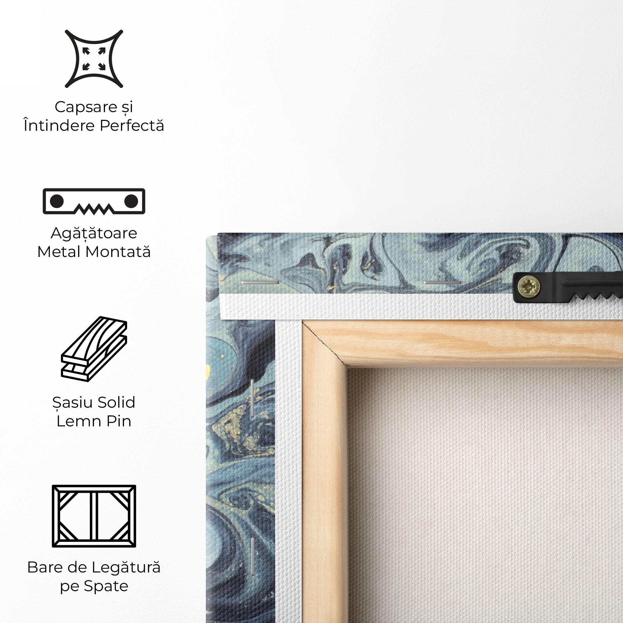 Tablou Canvas Dark Blue Painting mockup 5