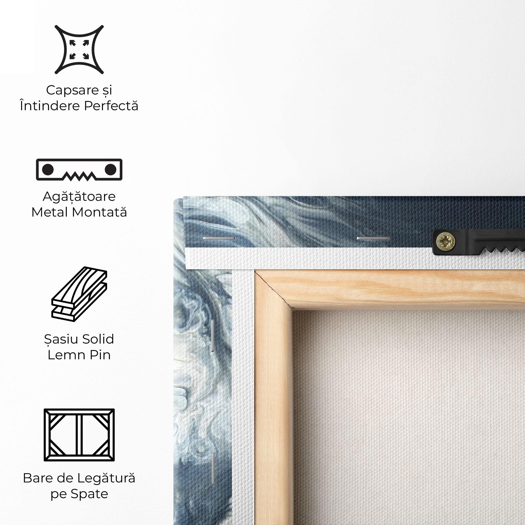 Tablou Canvas Dark Blue Wave mockup 5