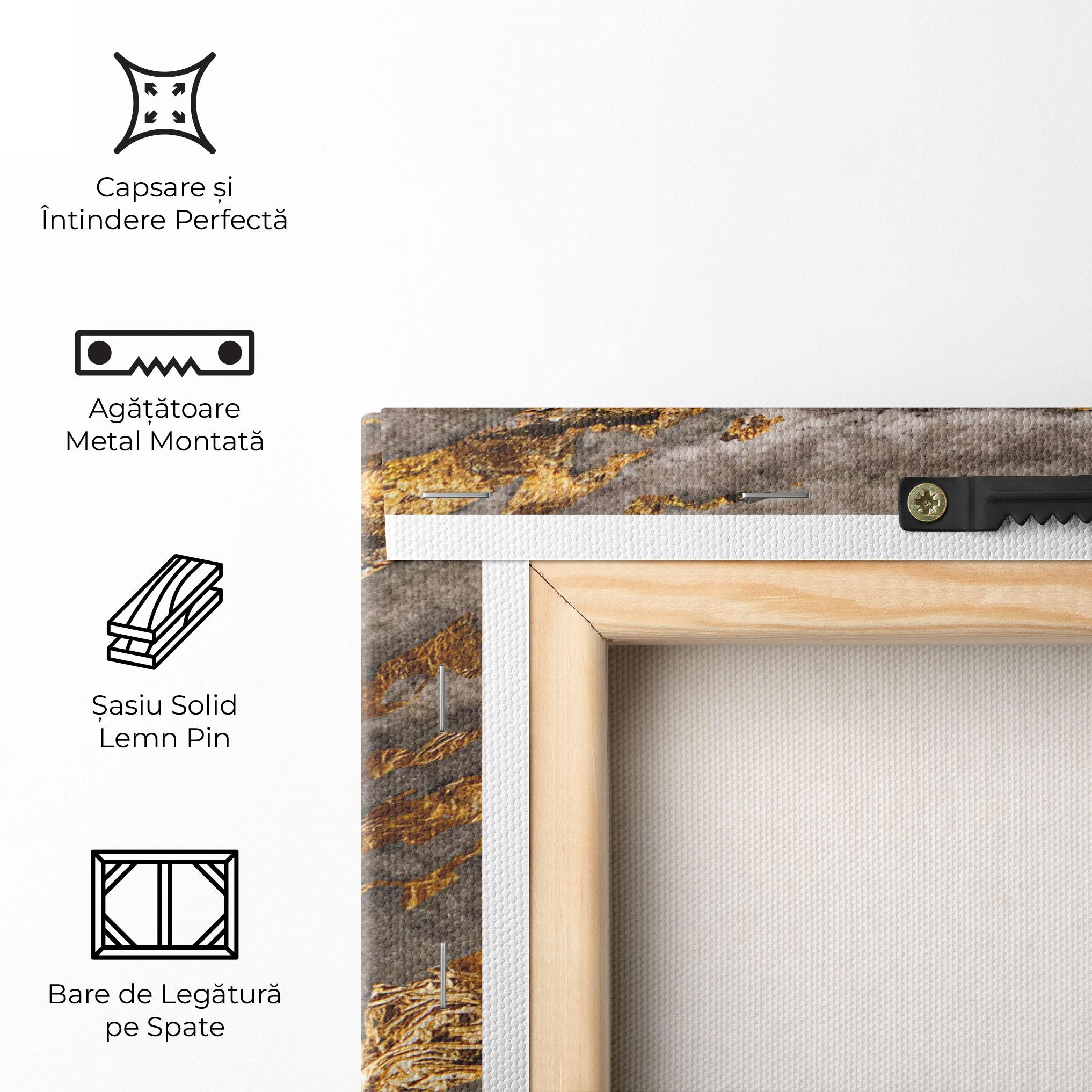 Tablou Canvas Gold Paper Marble mockup 5