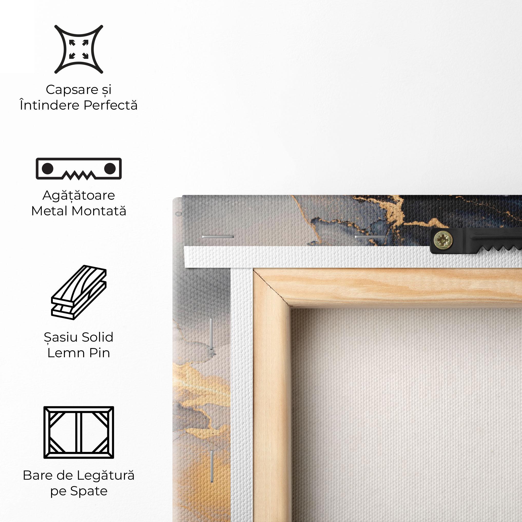 Tablou Canvas Golden Abstract Marble mockup 5