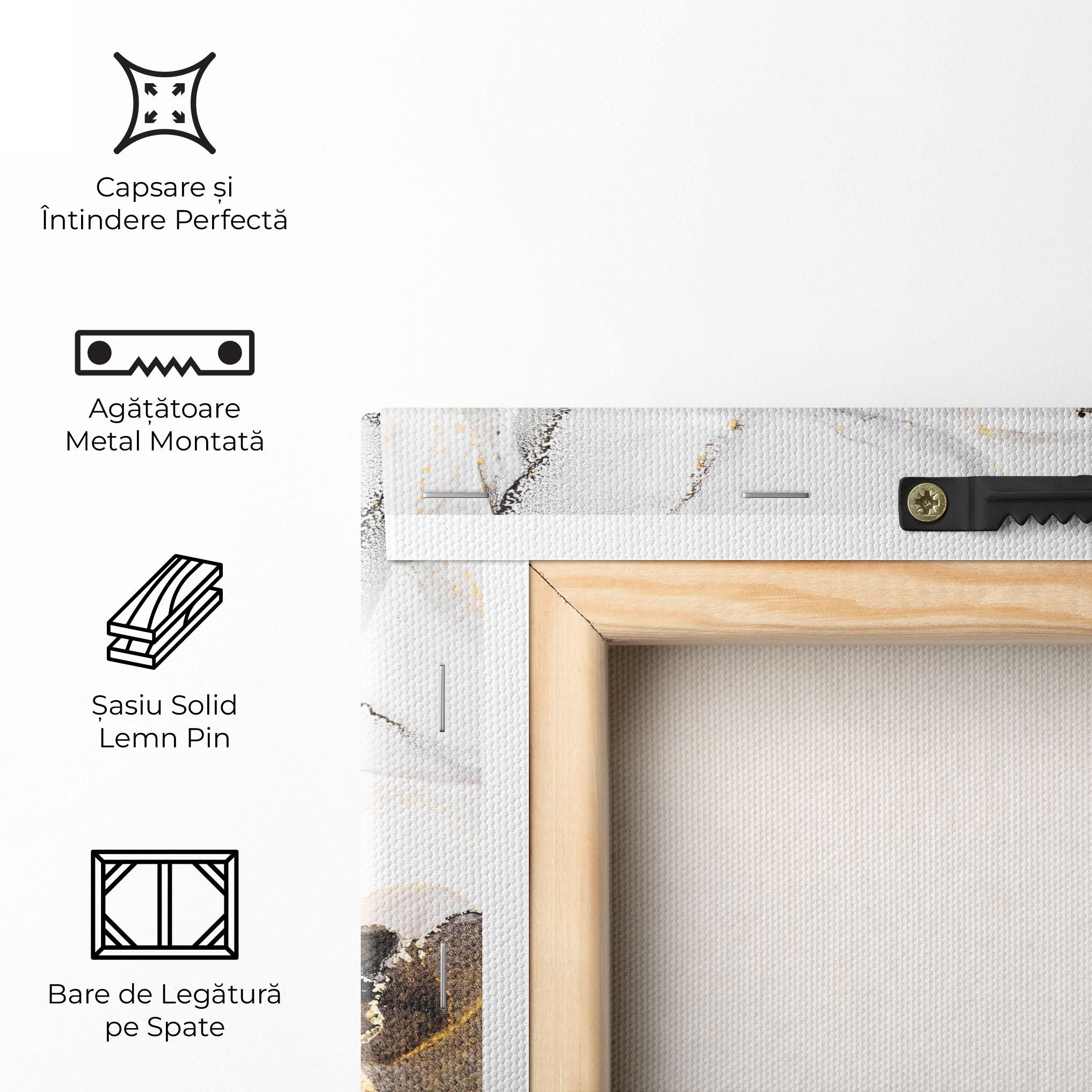 Tablou Canvas Golden Marble Shades mockup 5