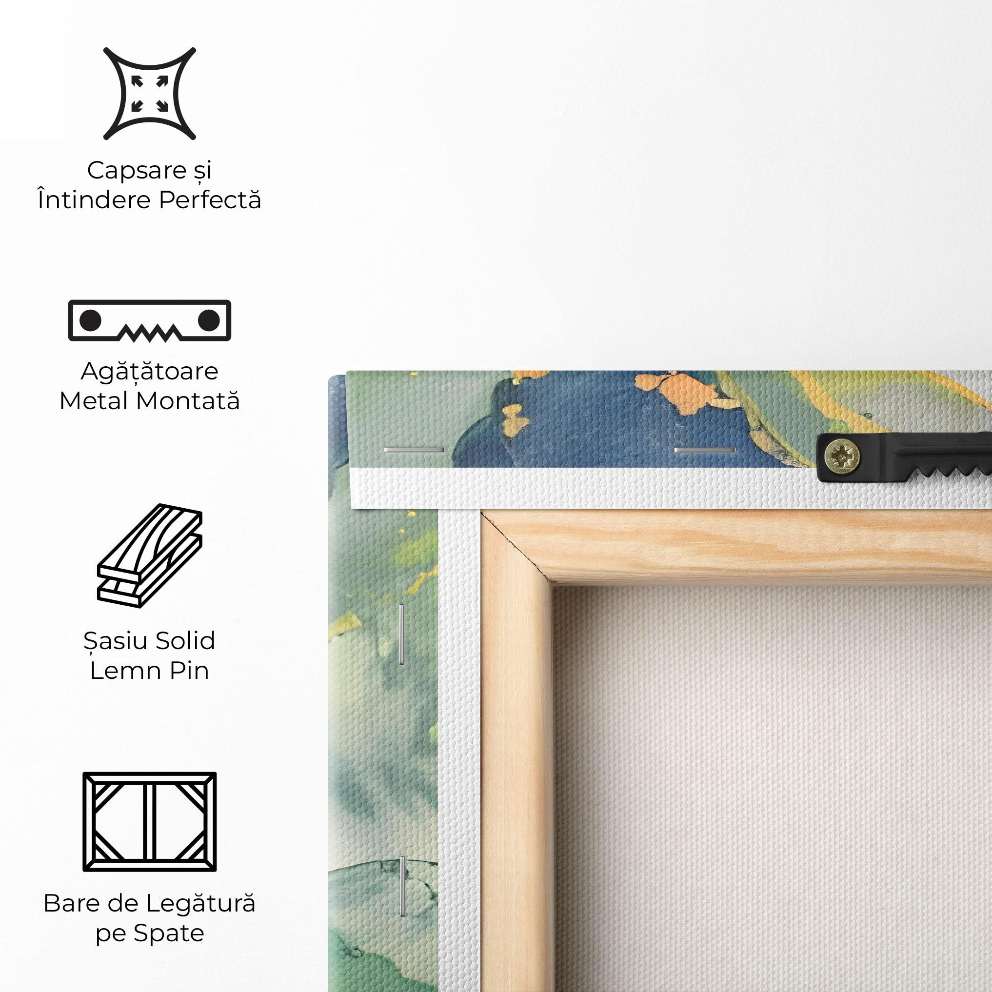 Tablou Canvas Green Paint Marble mockup 5