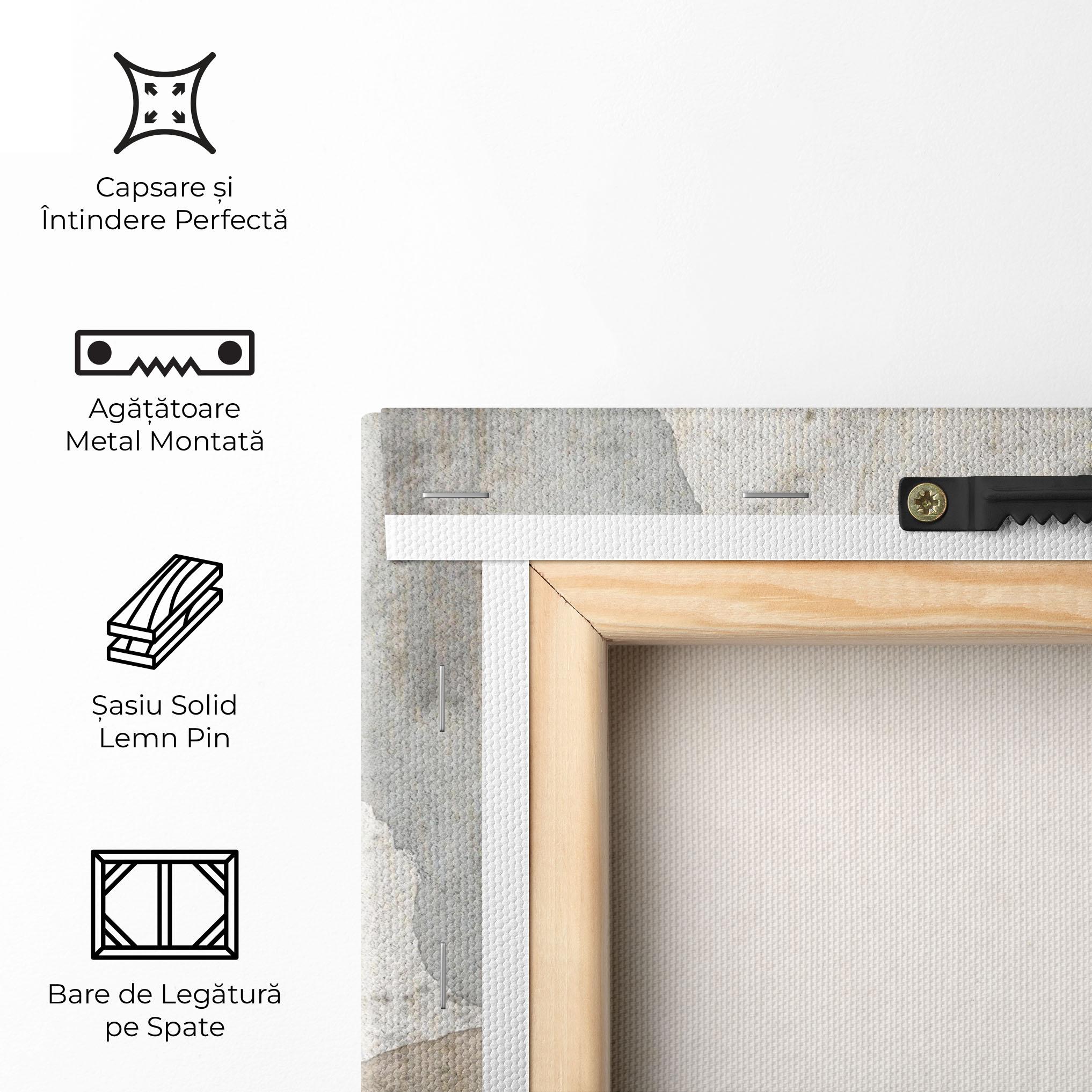 Tablou Canvas Light Cream Marble mockup 5