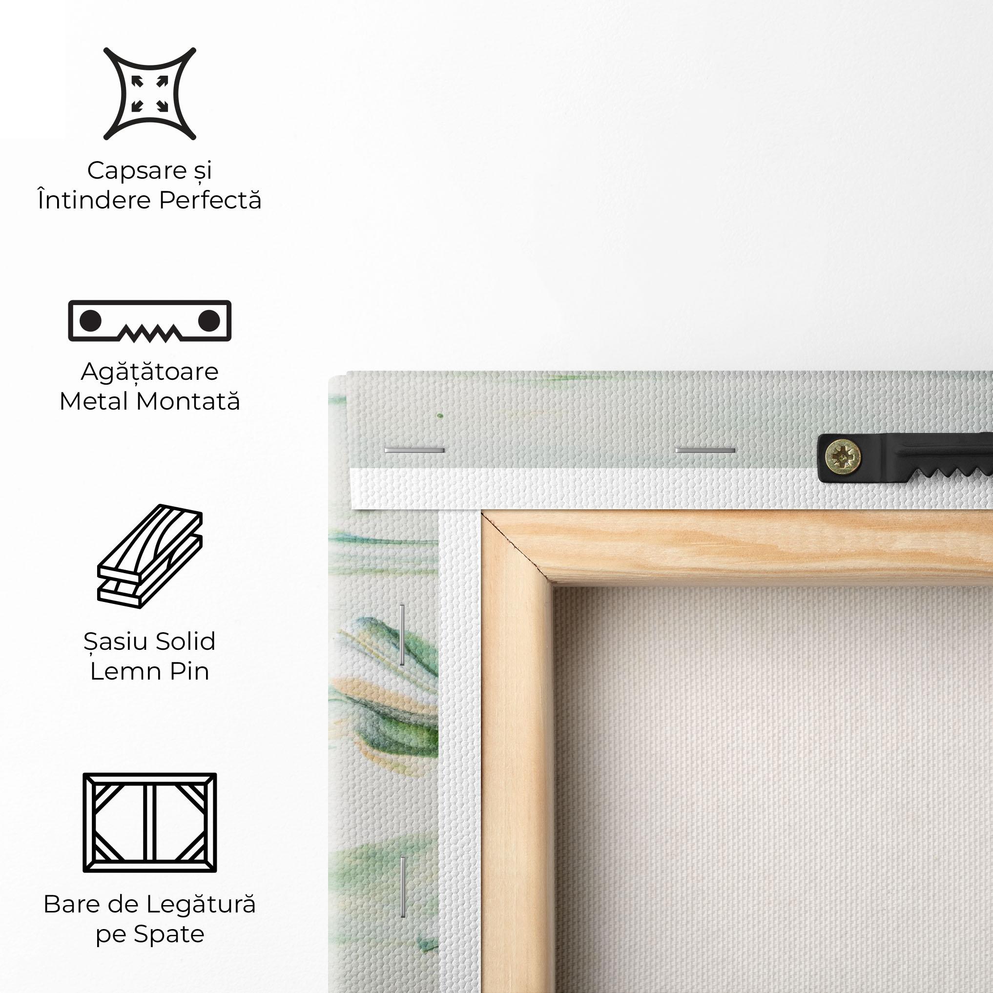 Tablou Canvas Light Green Painting mockup 5