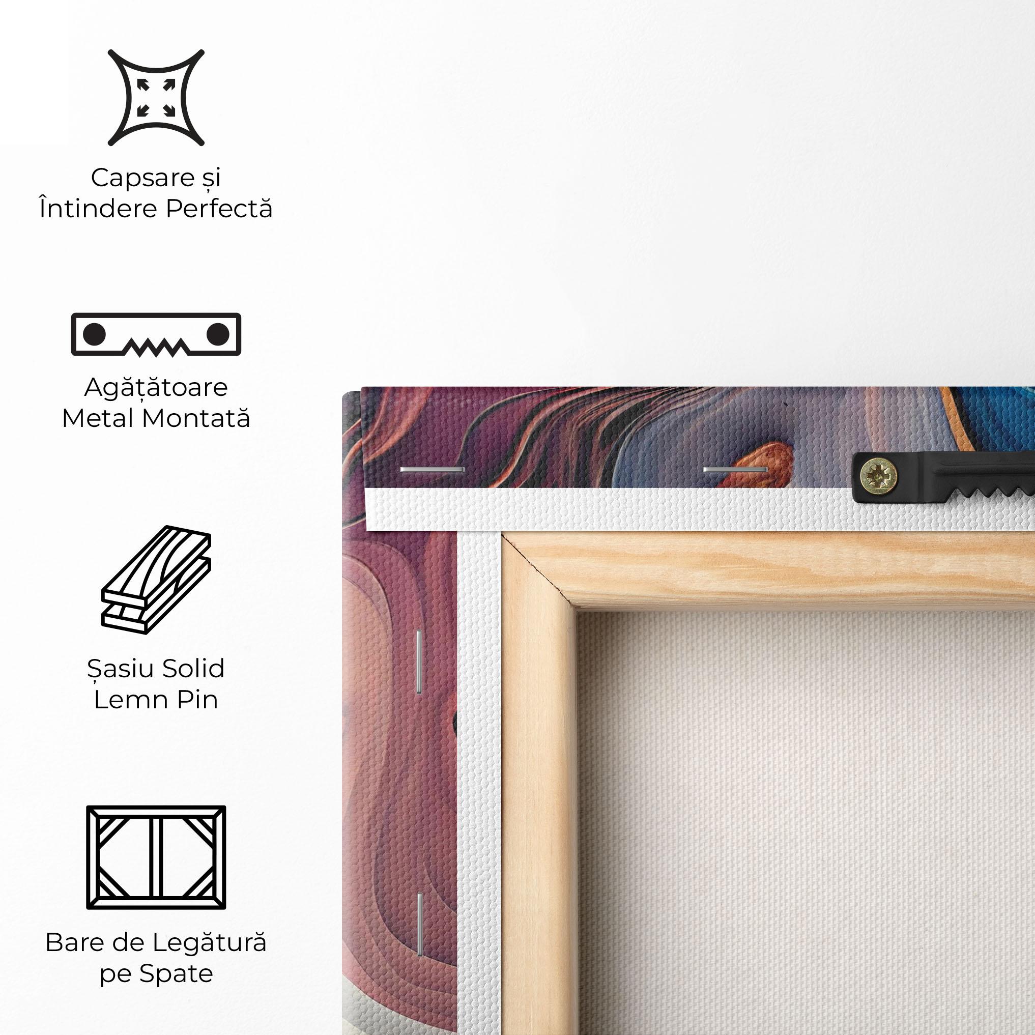 Tablou Canvas Mixed Colors Marble mockup 5