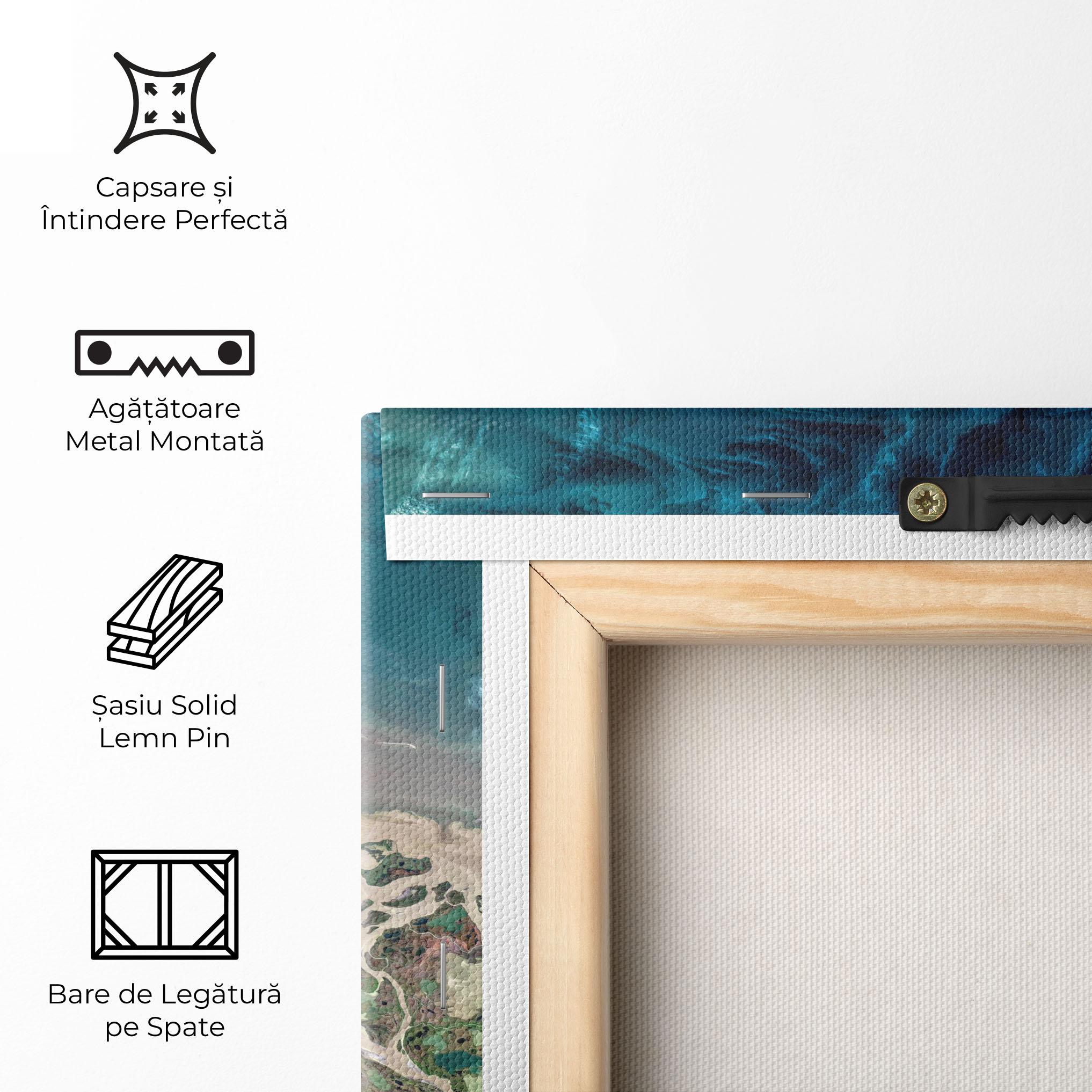 Tablou Canvas Ocean Blue Marble mockup 5