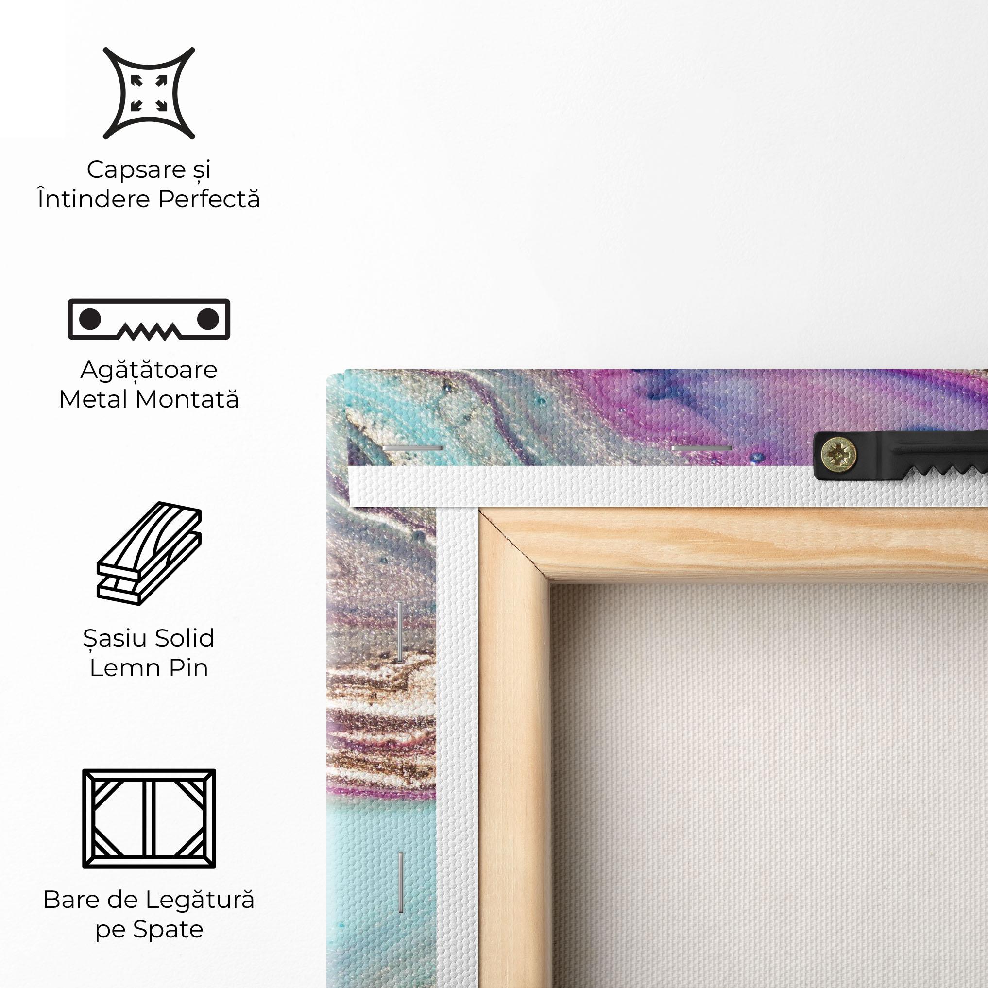 Tablou Canvas Pink Marble Shades mockup 5