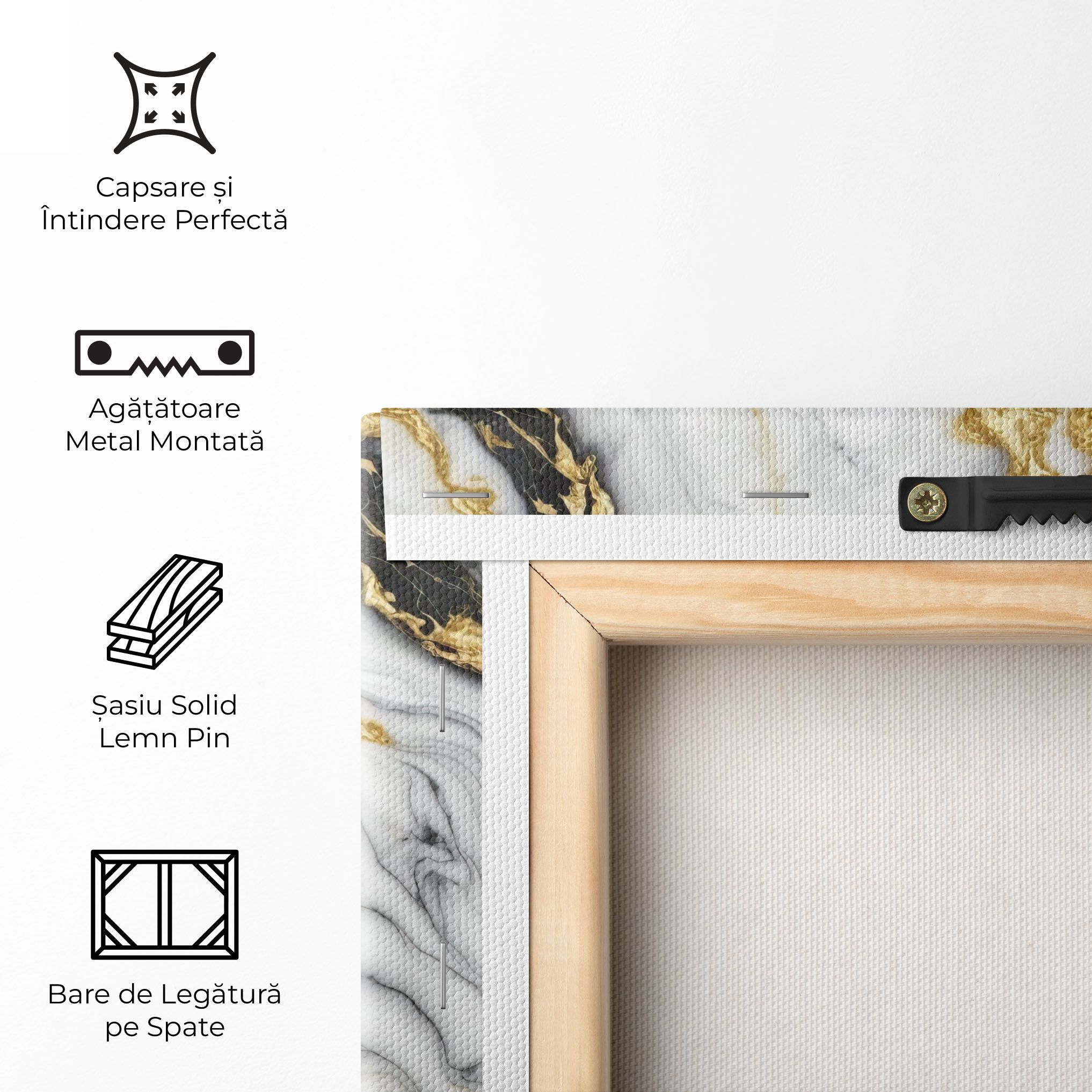 White Golden Marble mockup 5