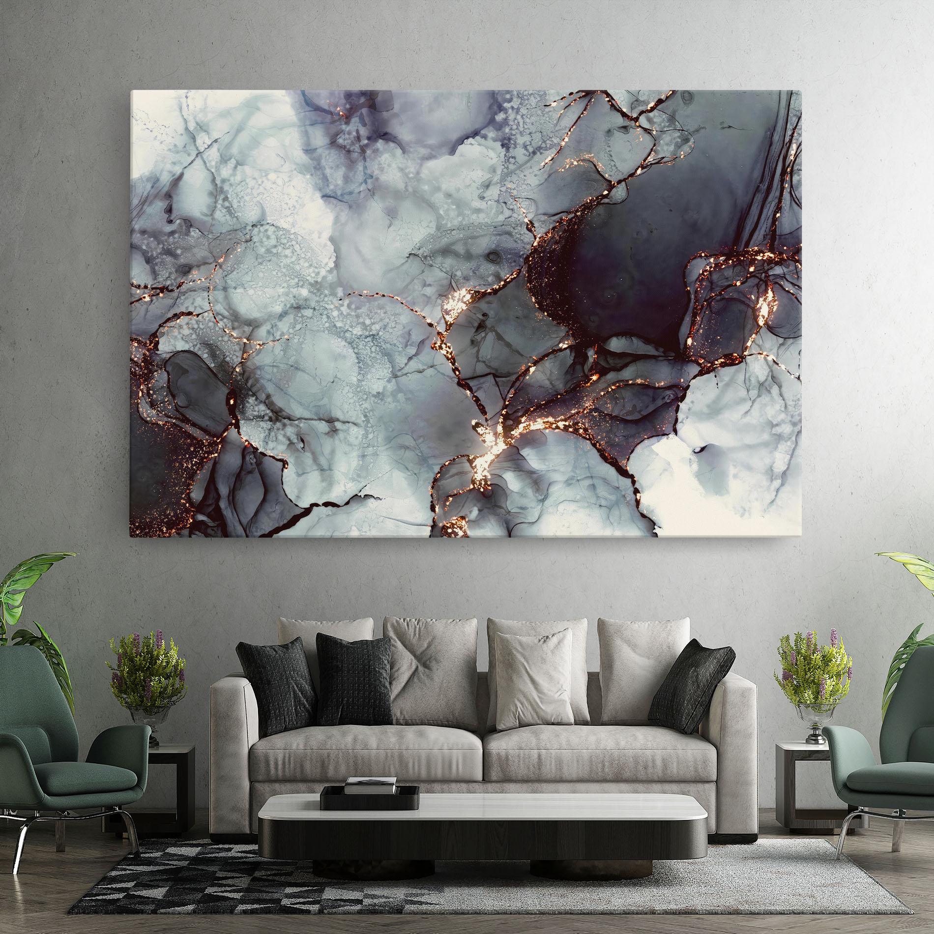 Tablou Canvas Abstract Gold Path mockup 7