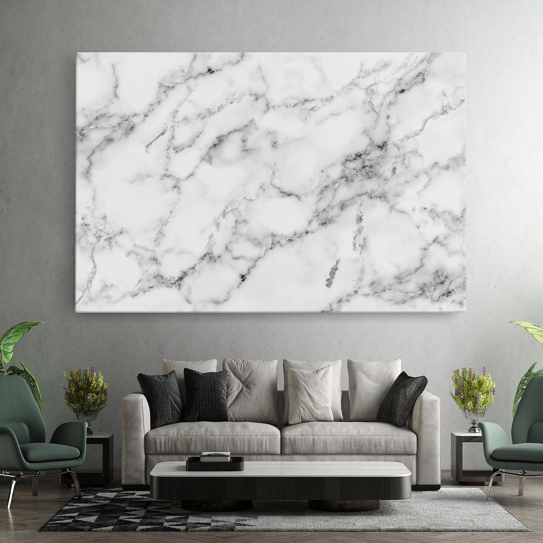 Basic White Marble mockup 7