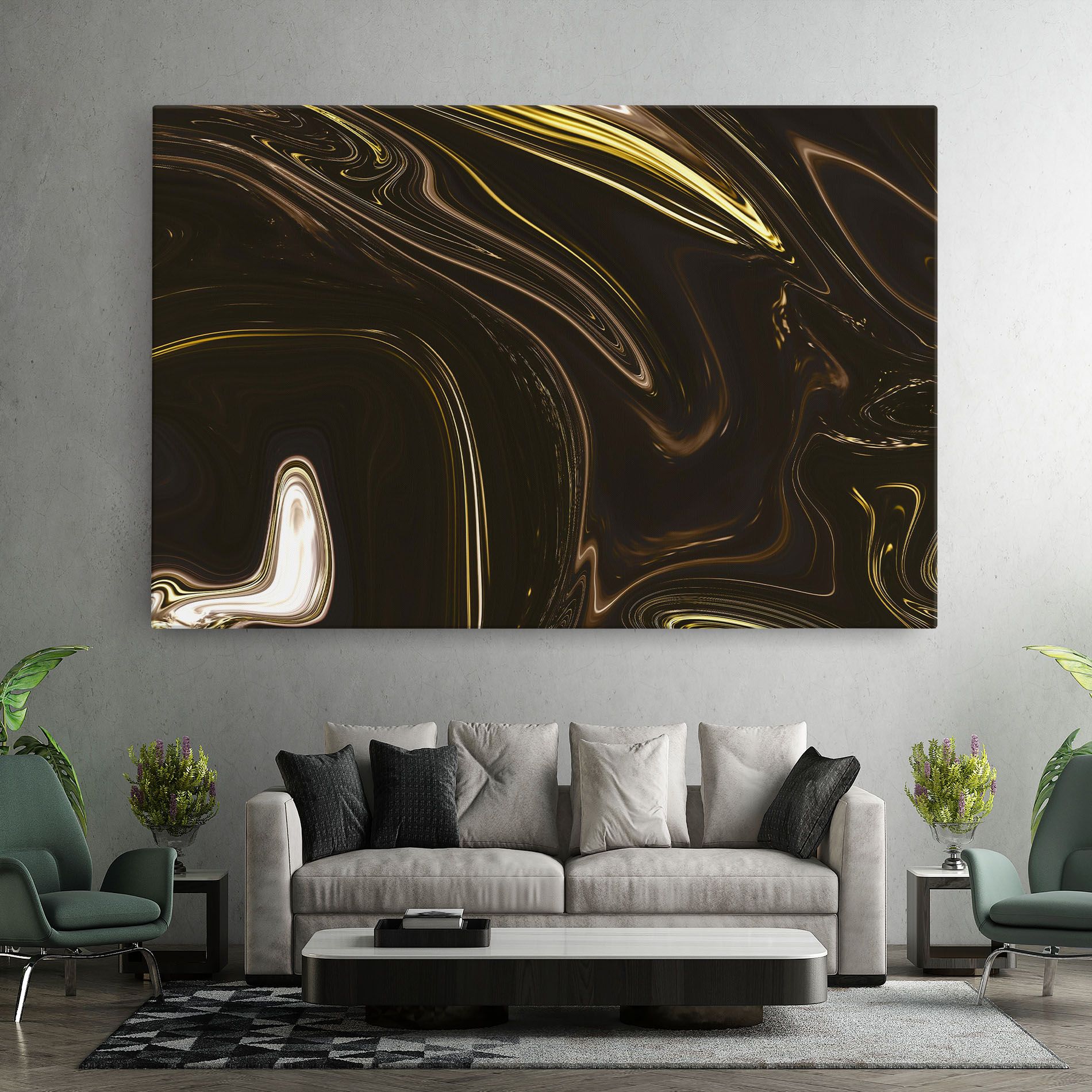 Black Gold Marble mockup 7