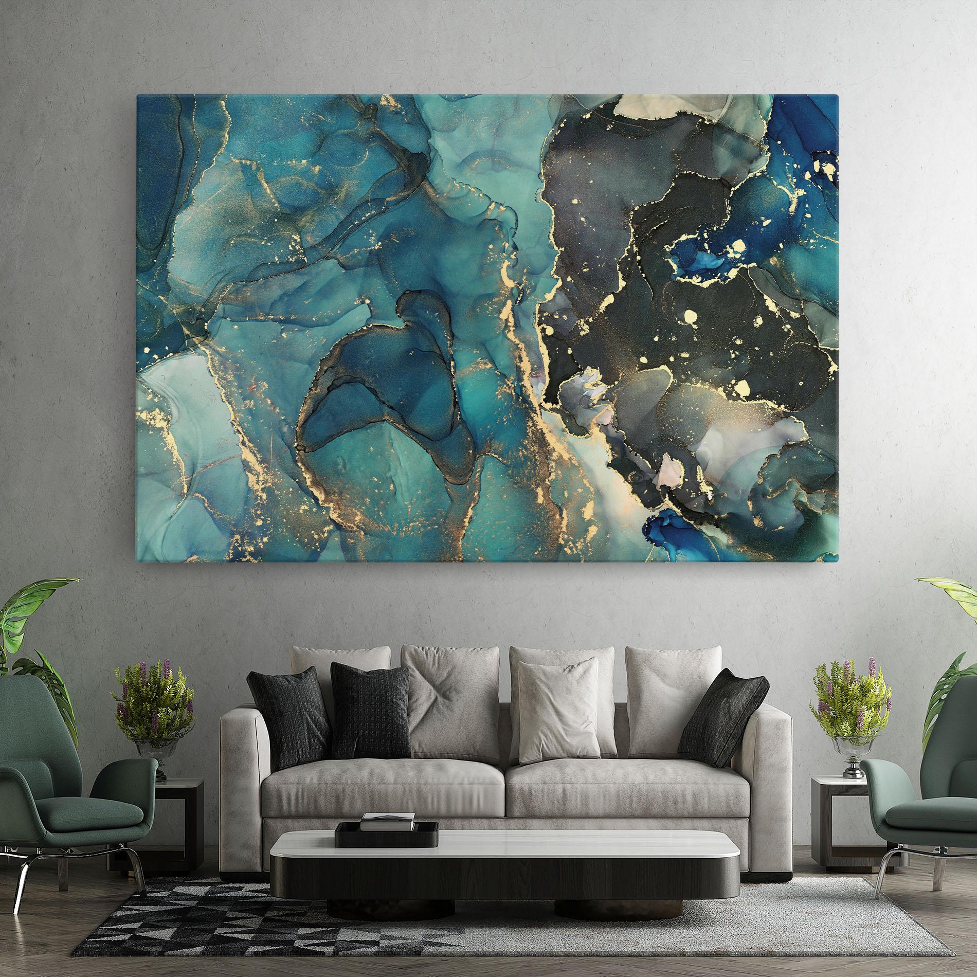 Tablou Canvas Blue Marble mockup 7