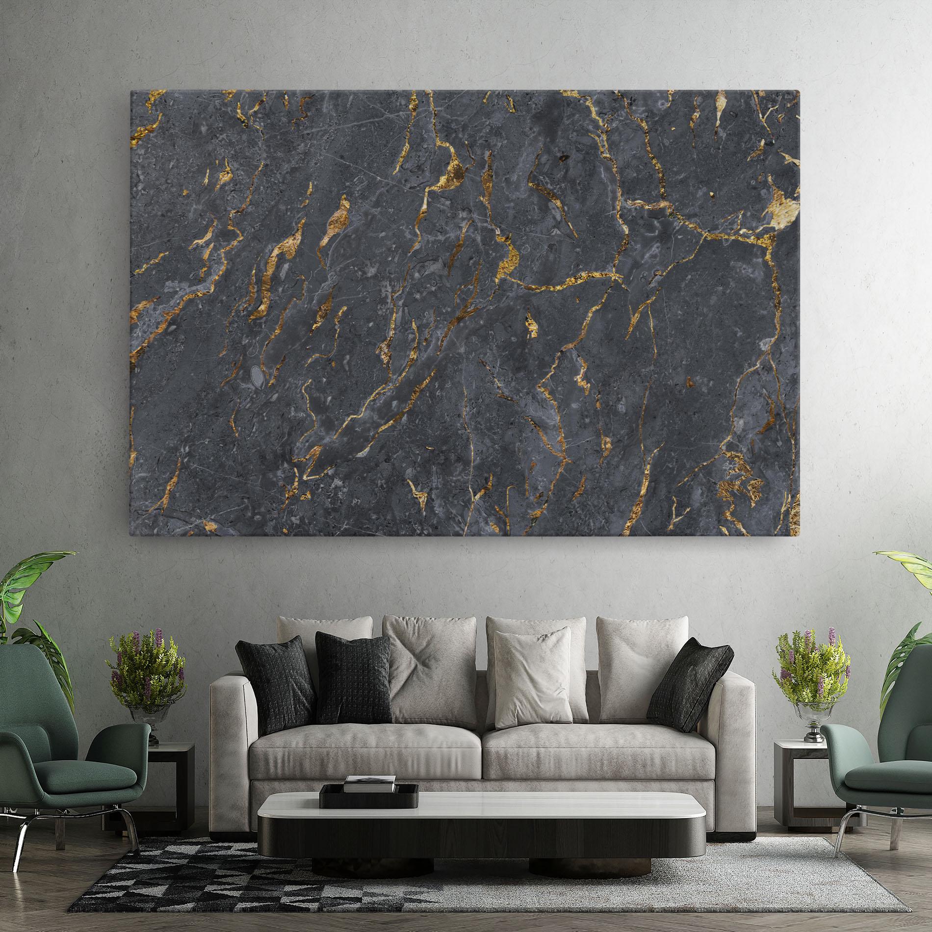 Tablou Canvas Gold Grey Marble mockup 7