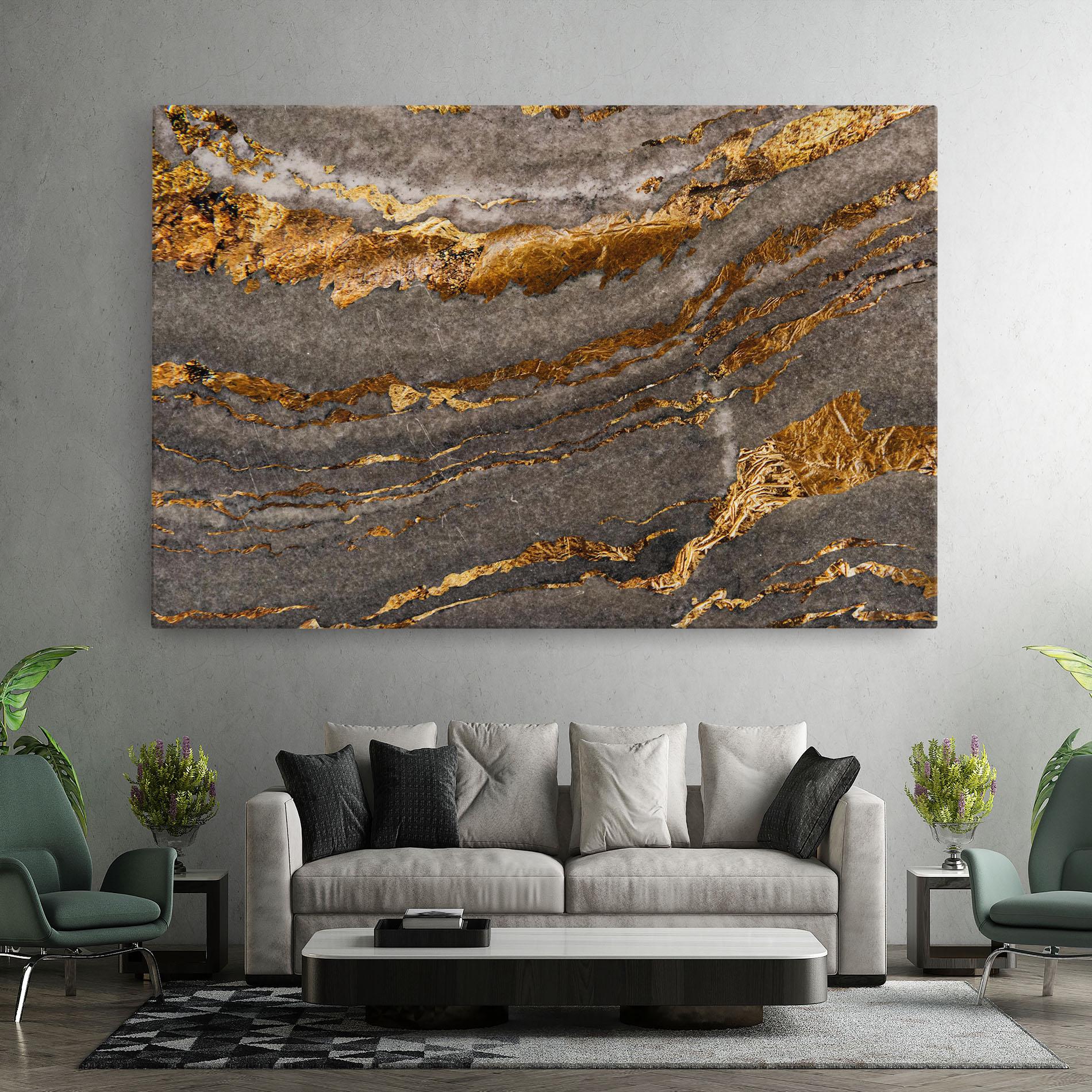 Tablou Canvas Gold Paper Marble mockup 7