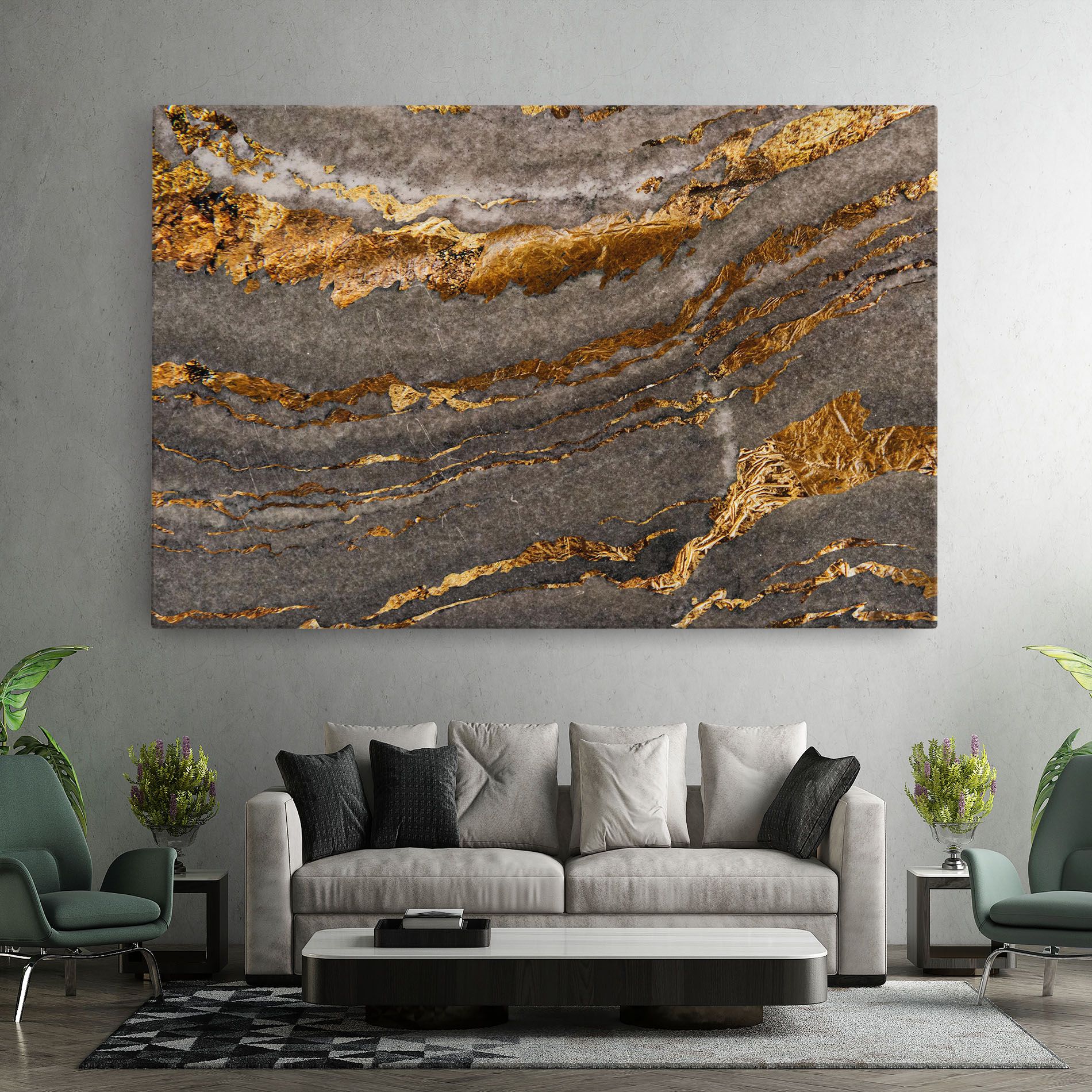 Gold Paper Marble mockup 7