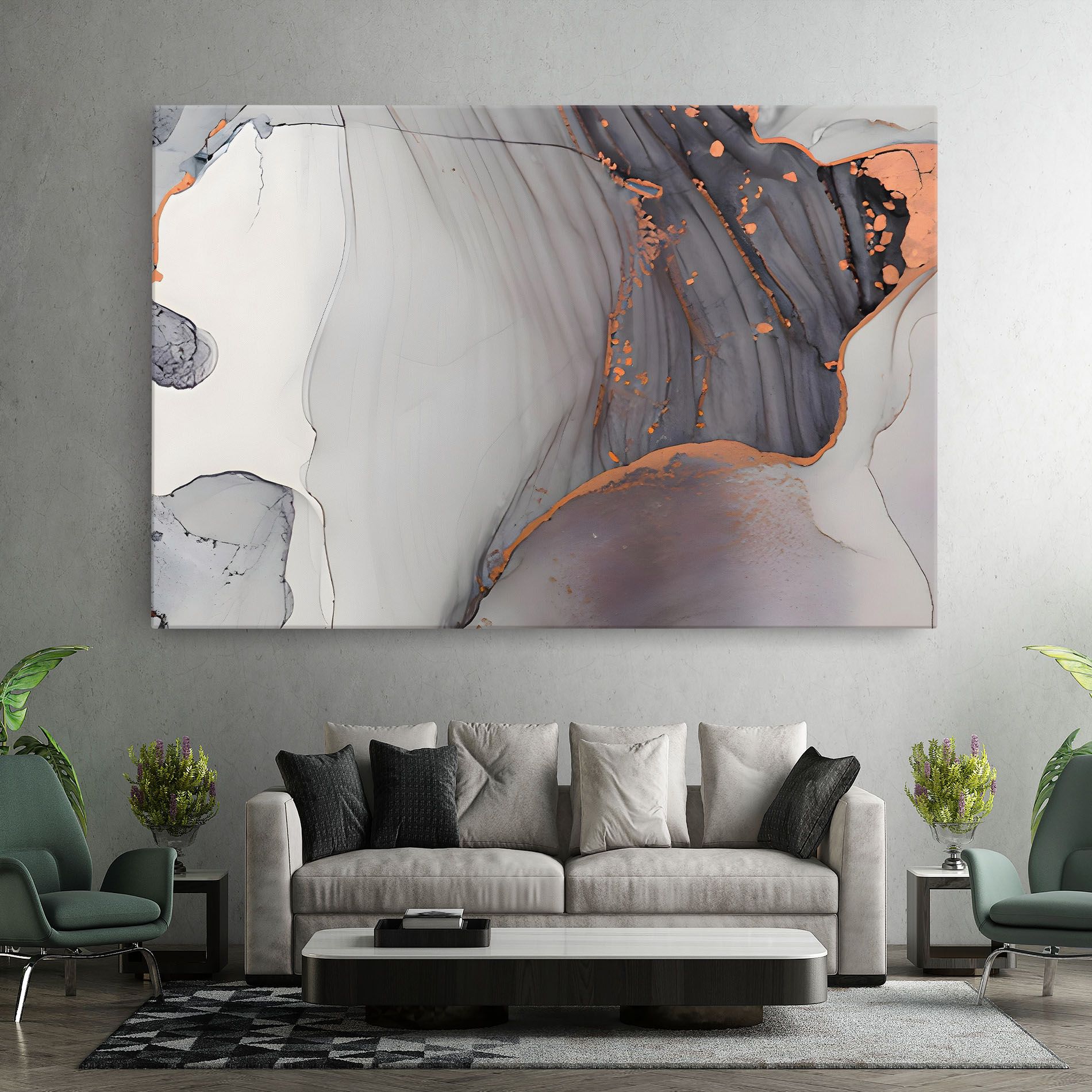 Grey Pink Liquid Marble mockup 7