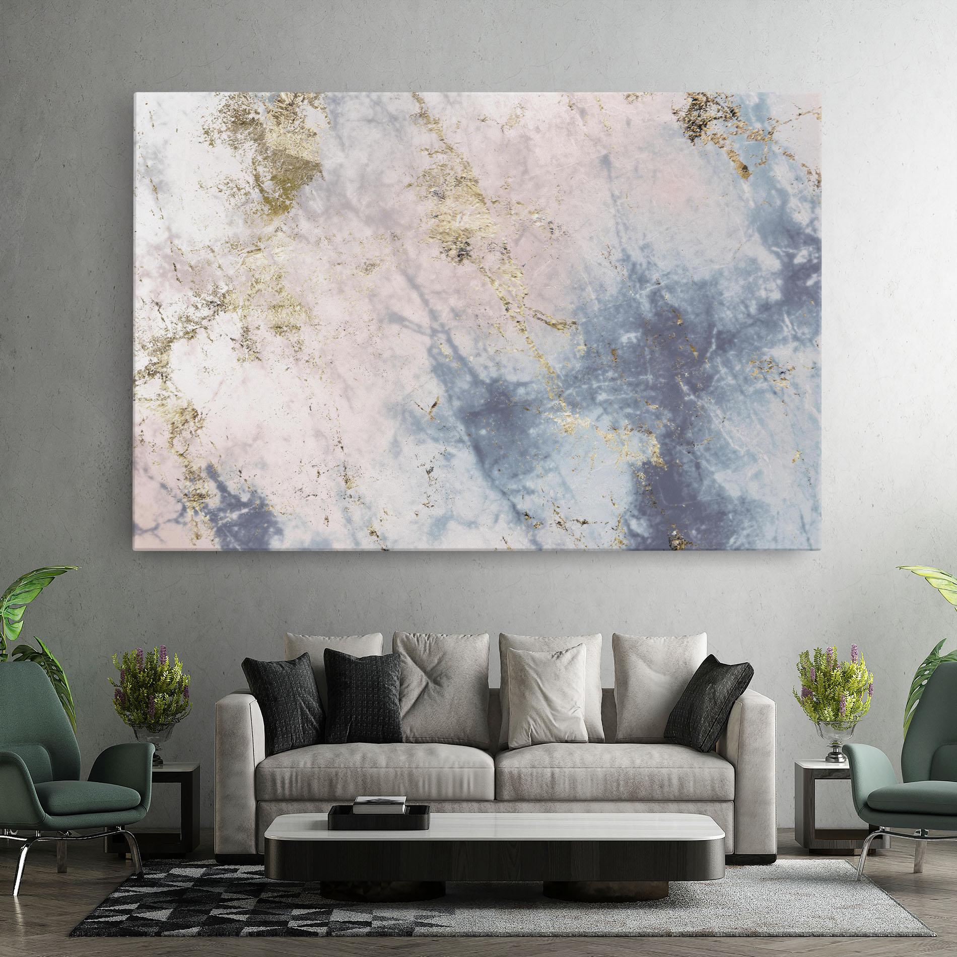 Tablou Canvas Pink Blue Marble mockup 7