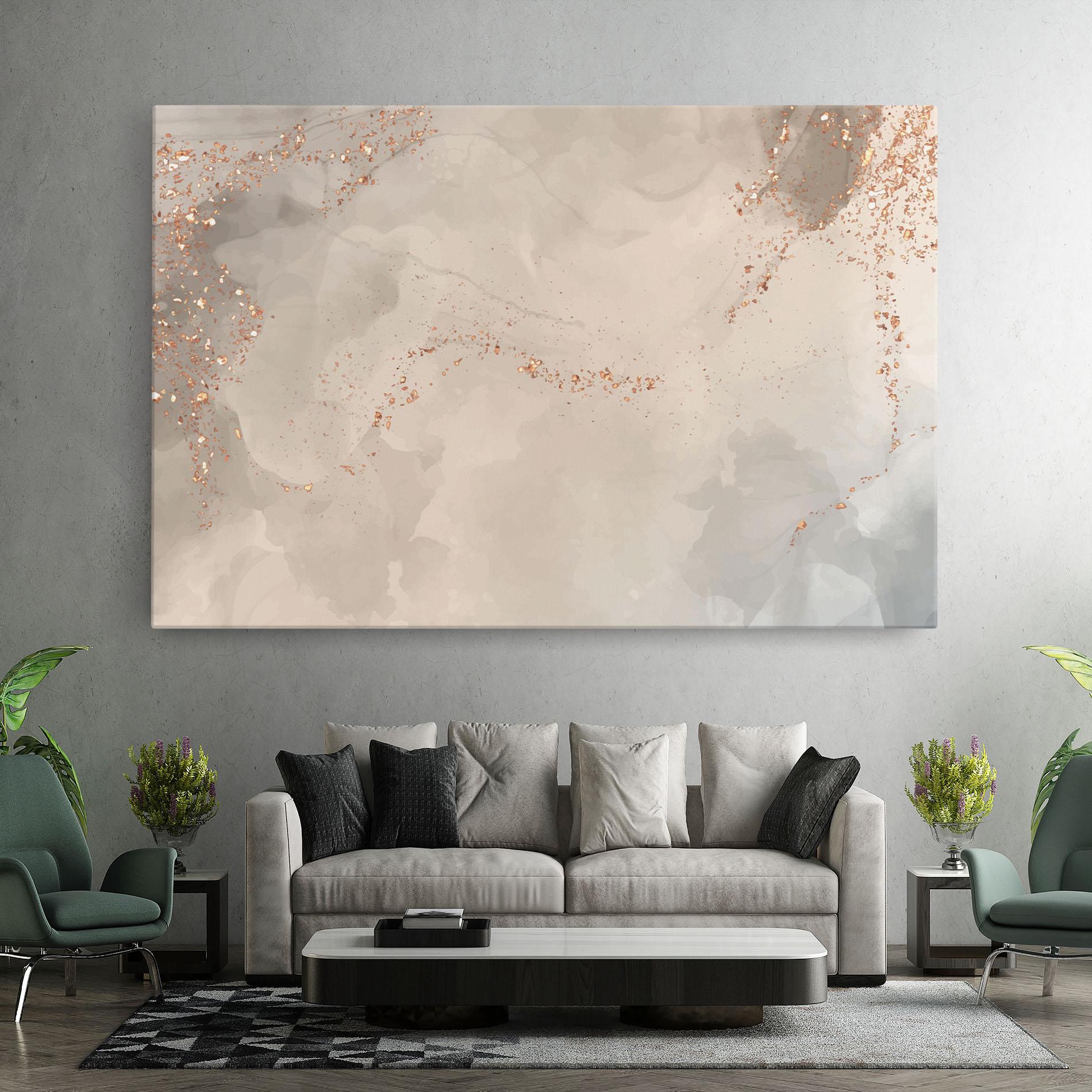 Tablou Canvas Pink Grey Marble 01 mockup 7